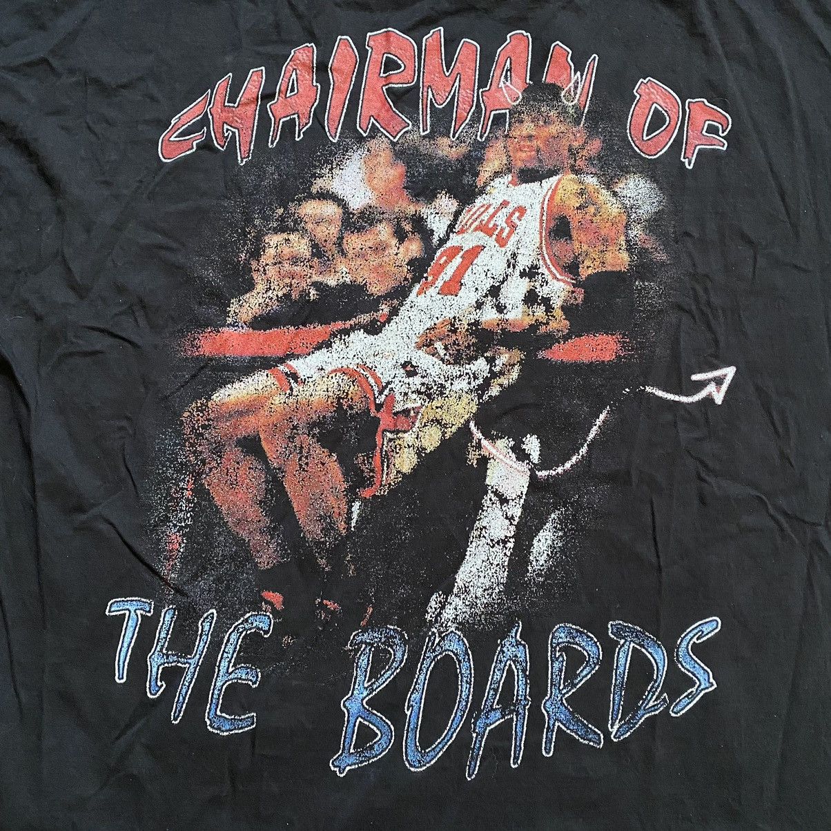NBA AMAZING DENNIS RODMAN CHAIRMAN OF THE BOARD T SHIRT Size US XL / EU 56 / 4 - 5 Thumbnail