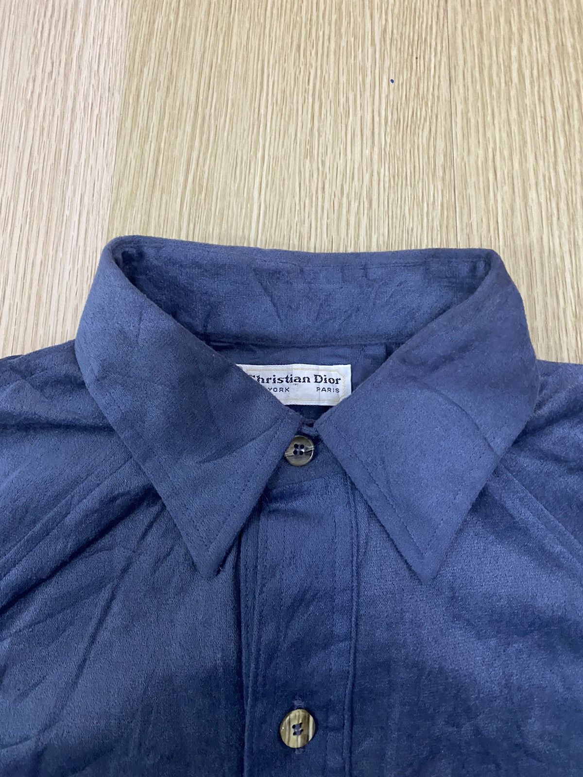 Christian Dior Monsieur Vintage Christian Dior velvet sweat polo shirt Size US M / EU 48-50 / 2 - 4 Thumbnail