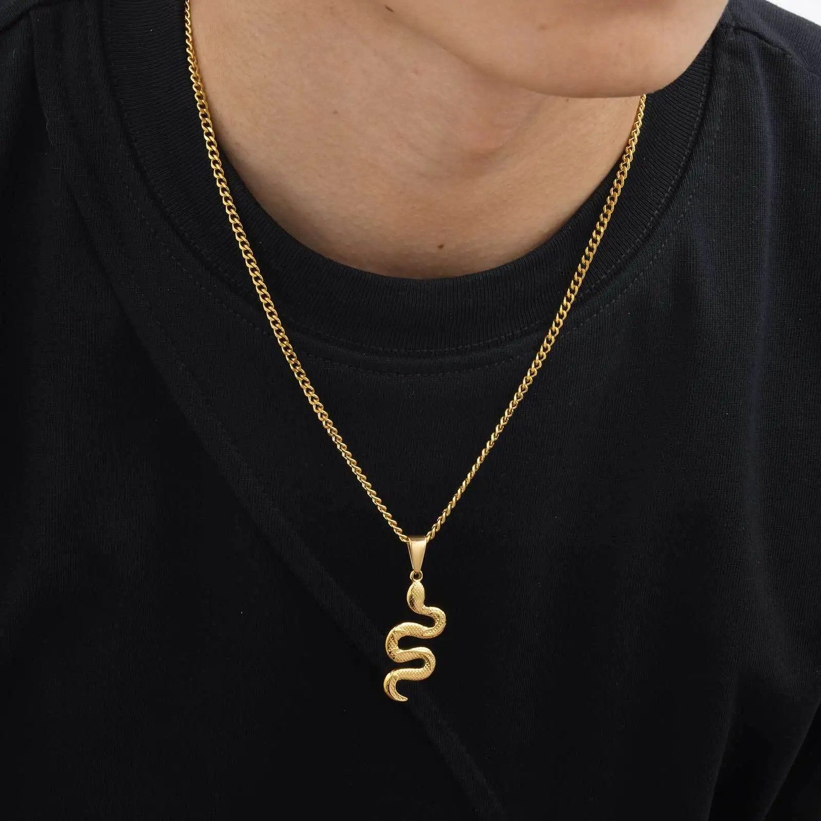 Jewelry Snake Pendant Necklace Size ONE SIZE - 2 Thumbnail