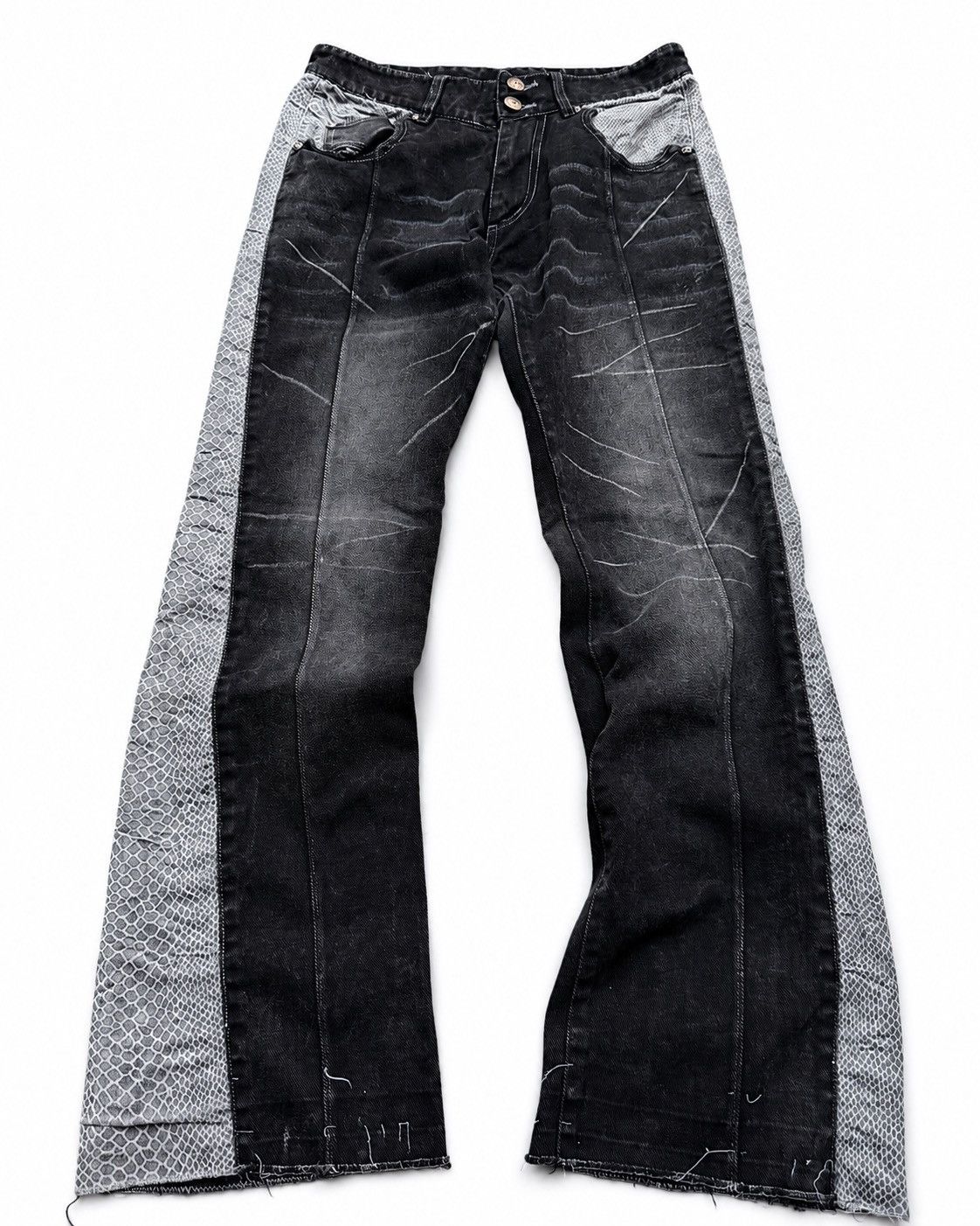 Japanese Brand Berning Sho flare jeans Size US 28 / EU 44 - 1 Thumbnail