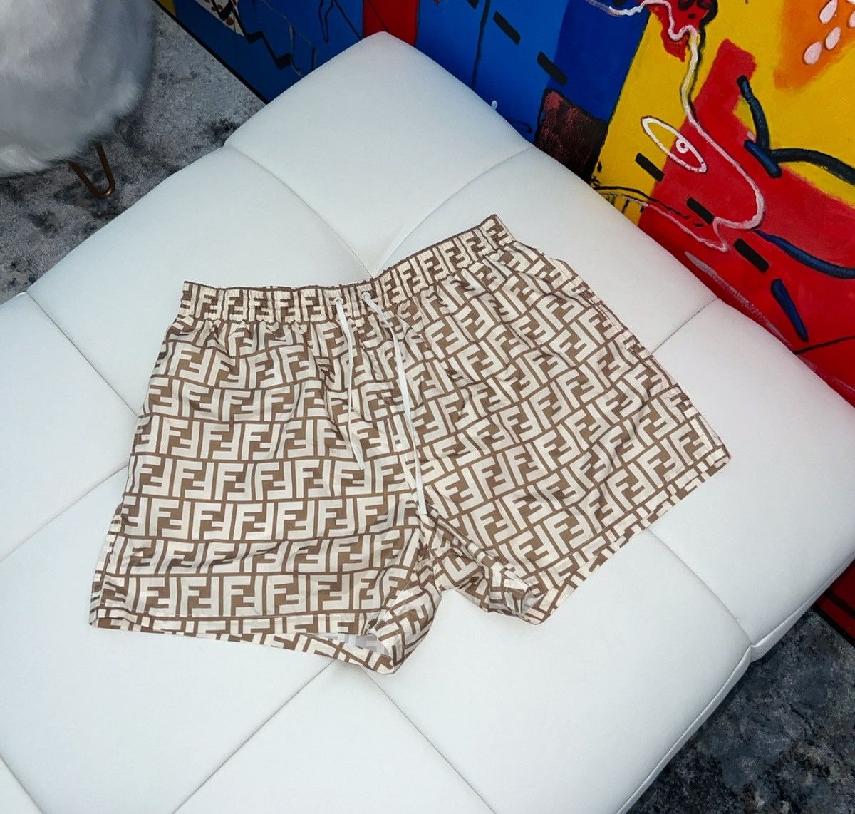 Fendi Fendi logo swim shorts MEDIUM Size US 32 / EU 48 - 2 Thumbnail