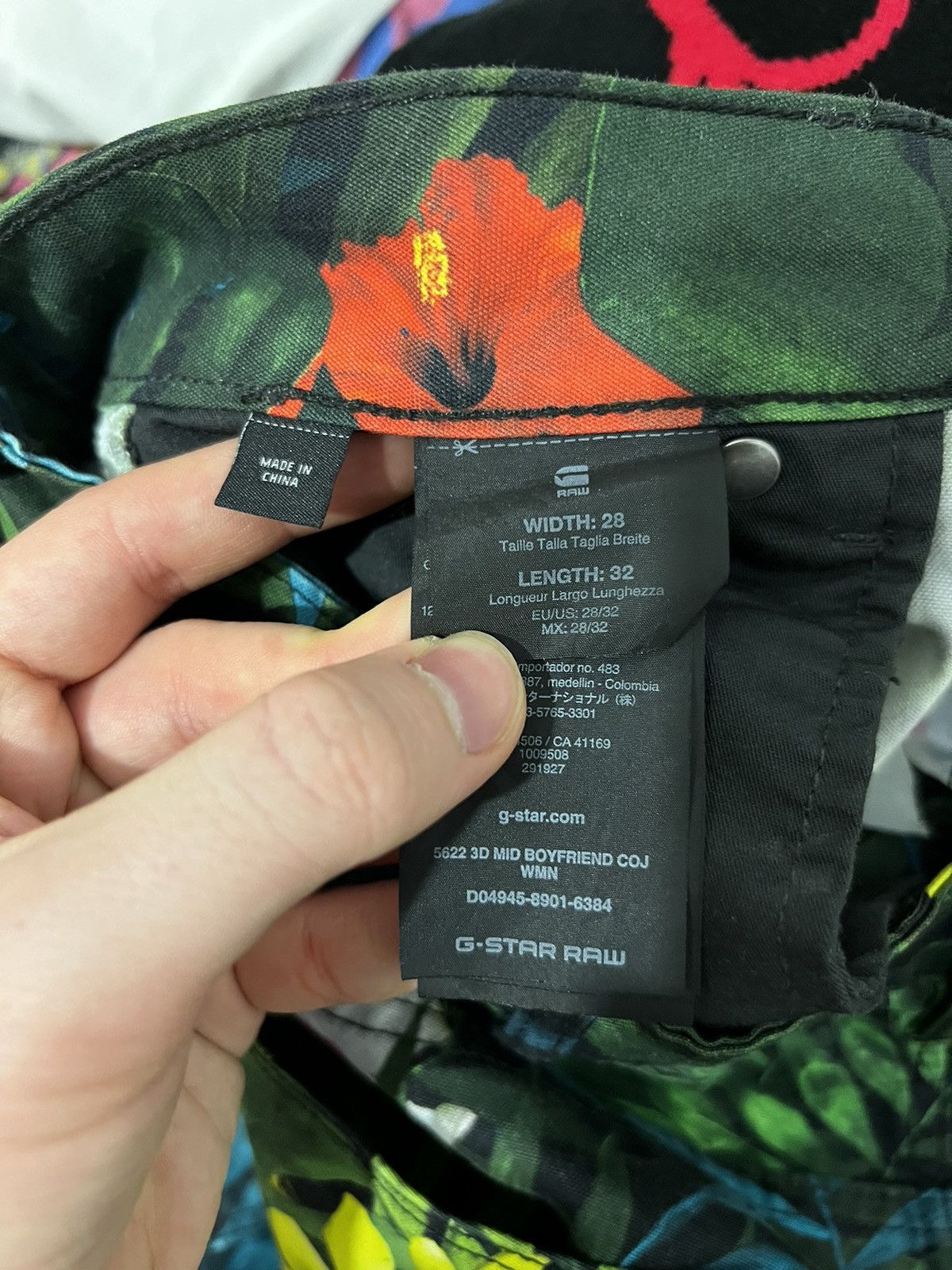 G-Star × Pharrell Rare Pharrell GStar Raw 28x32 Flower Biker Pant AvantGarde Size US 28 / EU 44 - 7 Thumbnail