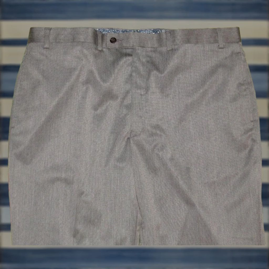 Ralph Lauren Polo RALPH LAUREN Dress Pants Grey Flat Front 40 x 32 NWT Mens Size US L / EU 52-54 / 3 - 1 Thumbnail