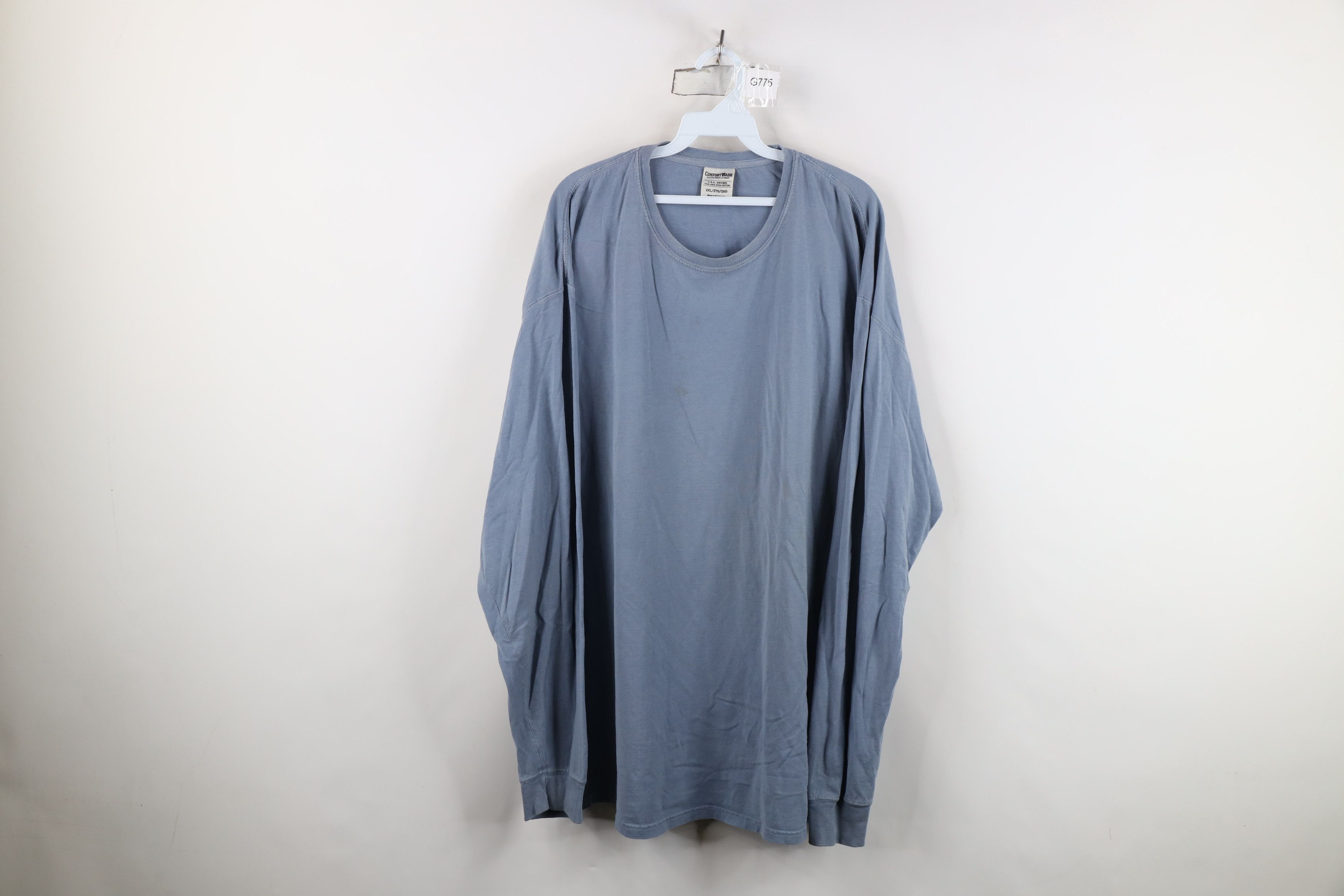Vintage Vintage 90s Y2K Streetwear Stonewash Long Sleeve T-Shirt Size US XXL / EU 58 / 5 - 1 Thumbnail