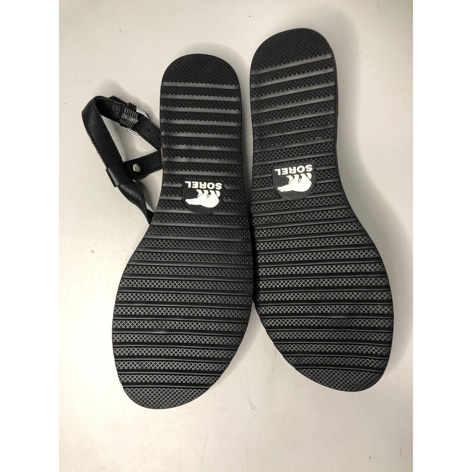 SOREL Sorel Black Leather Thong Casual Ankle Strap Flats Sandals W Size US 9 / IT 39 - 7 Thumbnail