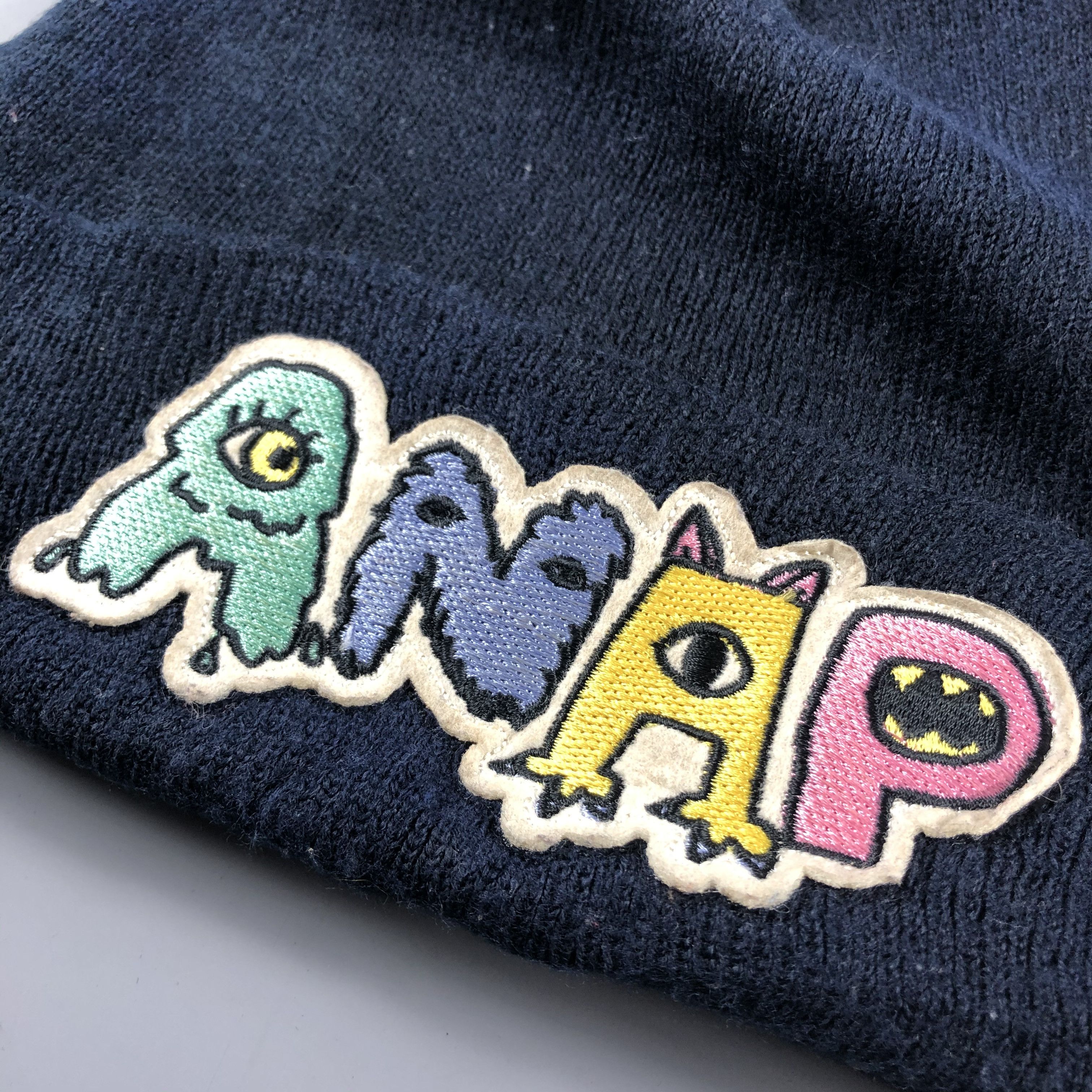 Japanese Brand × Vintage Anap Spellout Beanie Snow Hat Snow Cap -D120 Size ONE SIZE - 4 Thumbnail