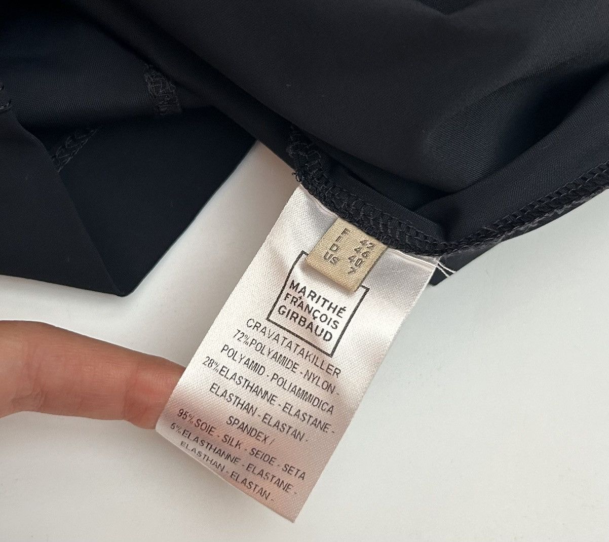 Marithe + Francois Girbaud × Vintage Marithe Francois Girbaud Sleeveless Black Midi Dress Size L / US 10 / IT 46 - 6 Thumbnail