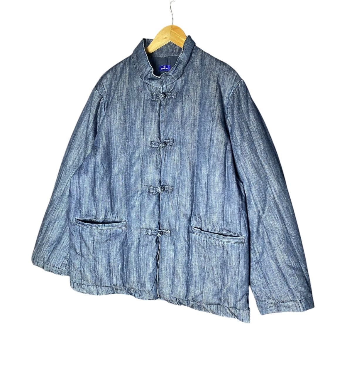 Denim & Co. × Japanese Brand Mohom Manderin Denim Jacket Size US M / EU 48-50 / 2 - 2 Thumbnail