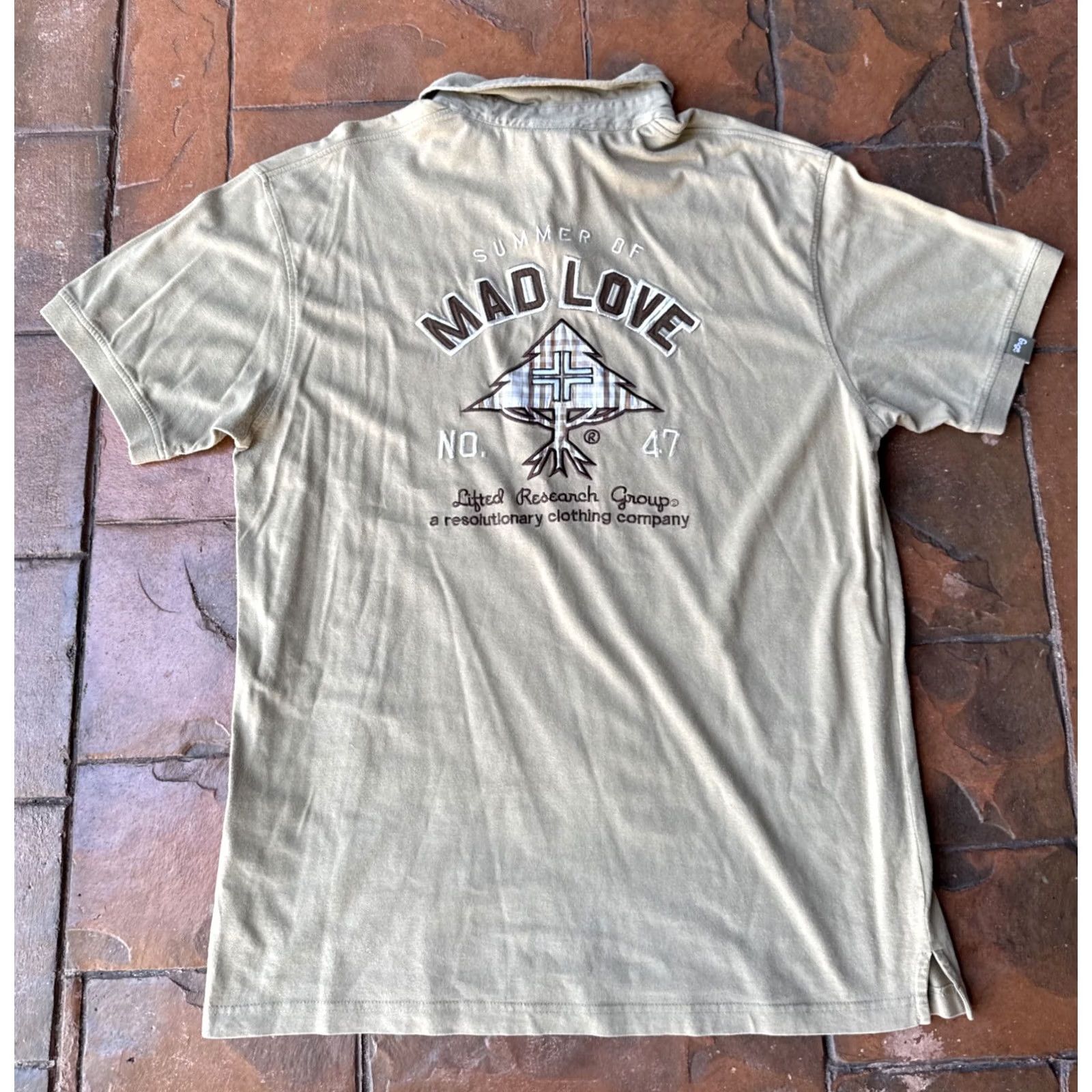 Vintage LRG Polo Shirt Group Polo Shirt LRG Regular Size Large Cotton Short Sleeve Brown Logo Geometric Beach 2000s Y2K Mens Mens Size US L / EU 52-54 / 3 - 2 Thumbnail