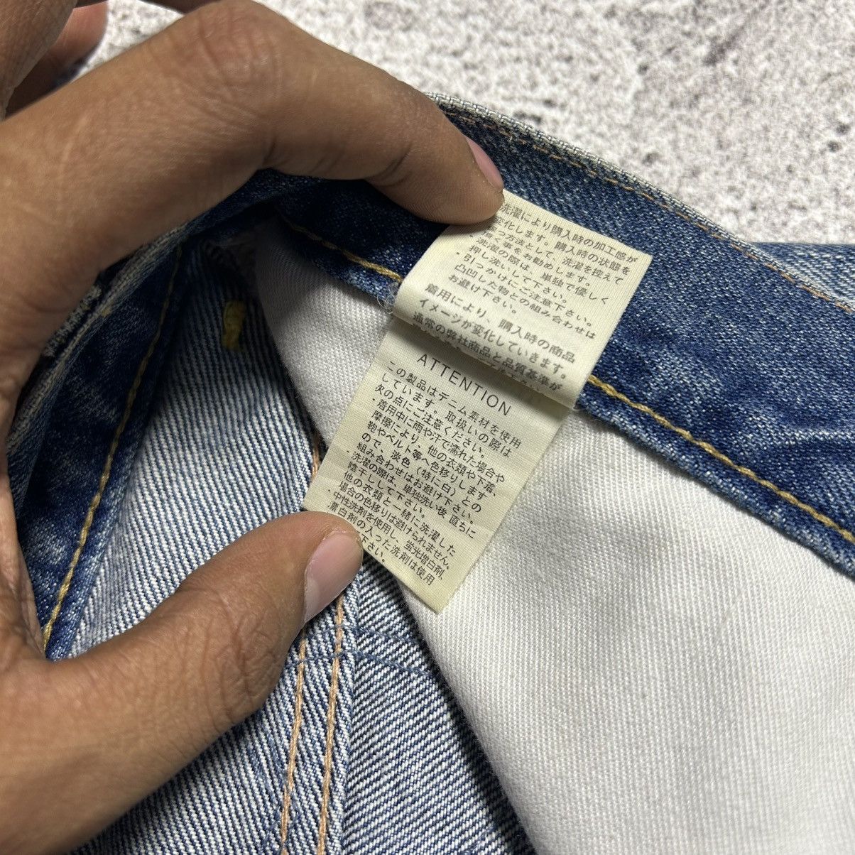Japanese Brand RNA Crazy Distressed Bluewash Denim Pants Size US 30 / EU 46 - 17 Thumbnail