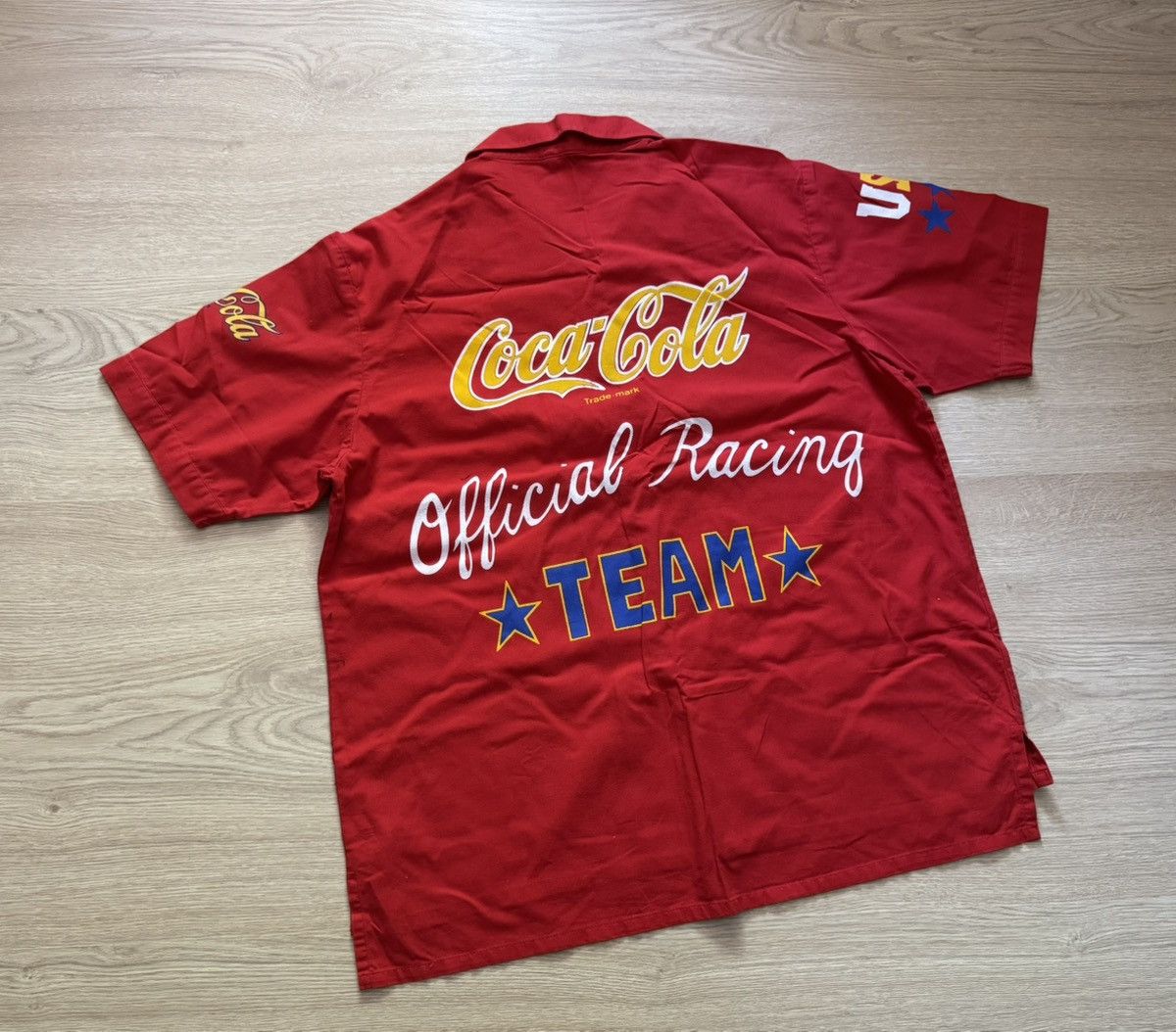Vintage Vintage 80-90’s Coca-Cola Racing Team 42 y2k Shirt Size US M / EU 48-50 / 2 - 8 Thumbnail