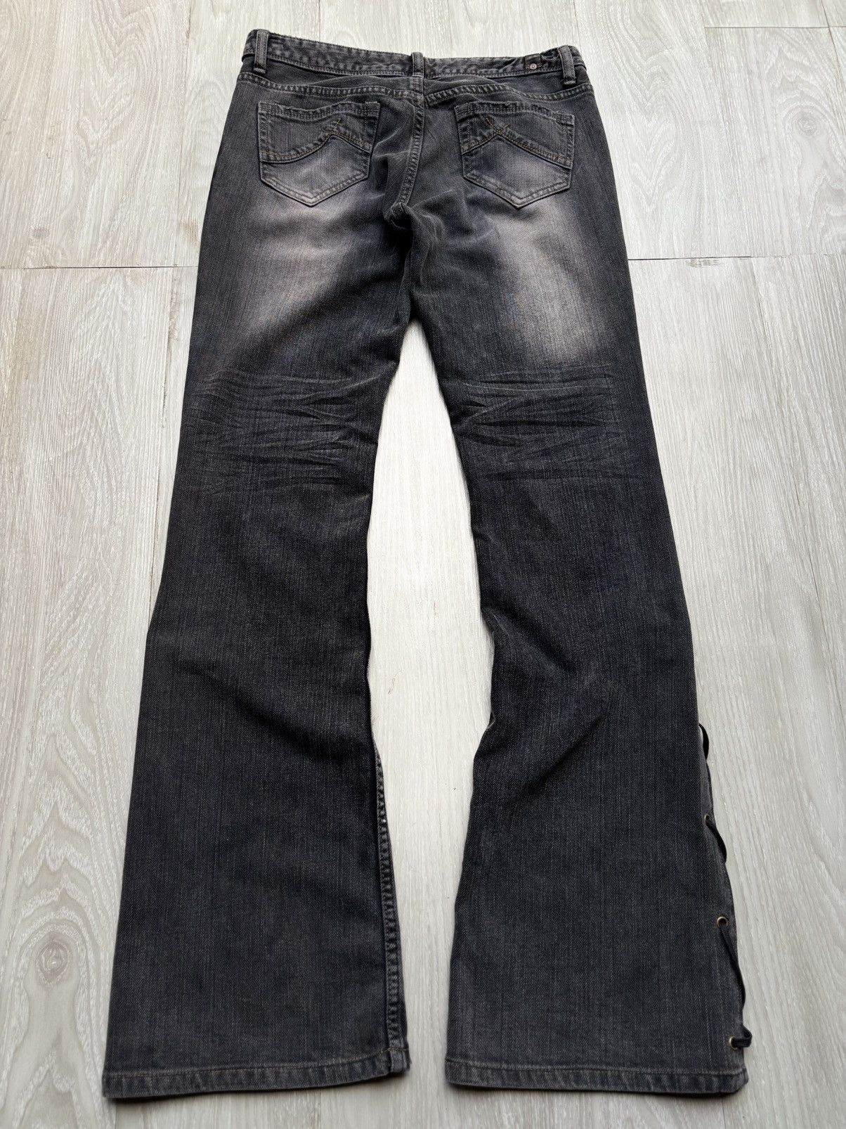 Japanese Brand SWEAT CAMEL lace up flare jeans Size US 28 / EU 44 - 4 Thumbnail