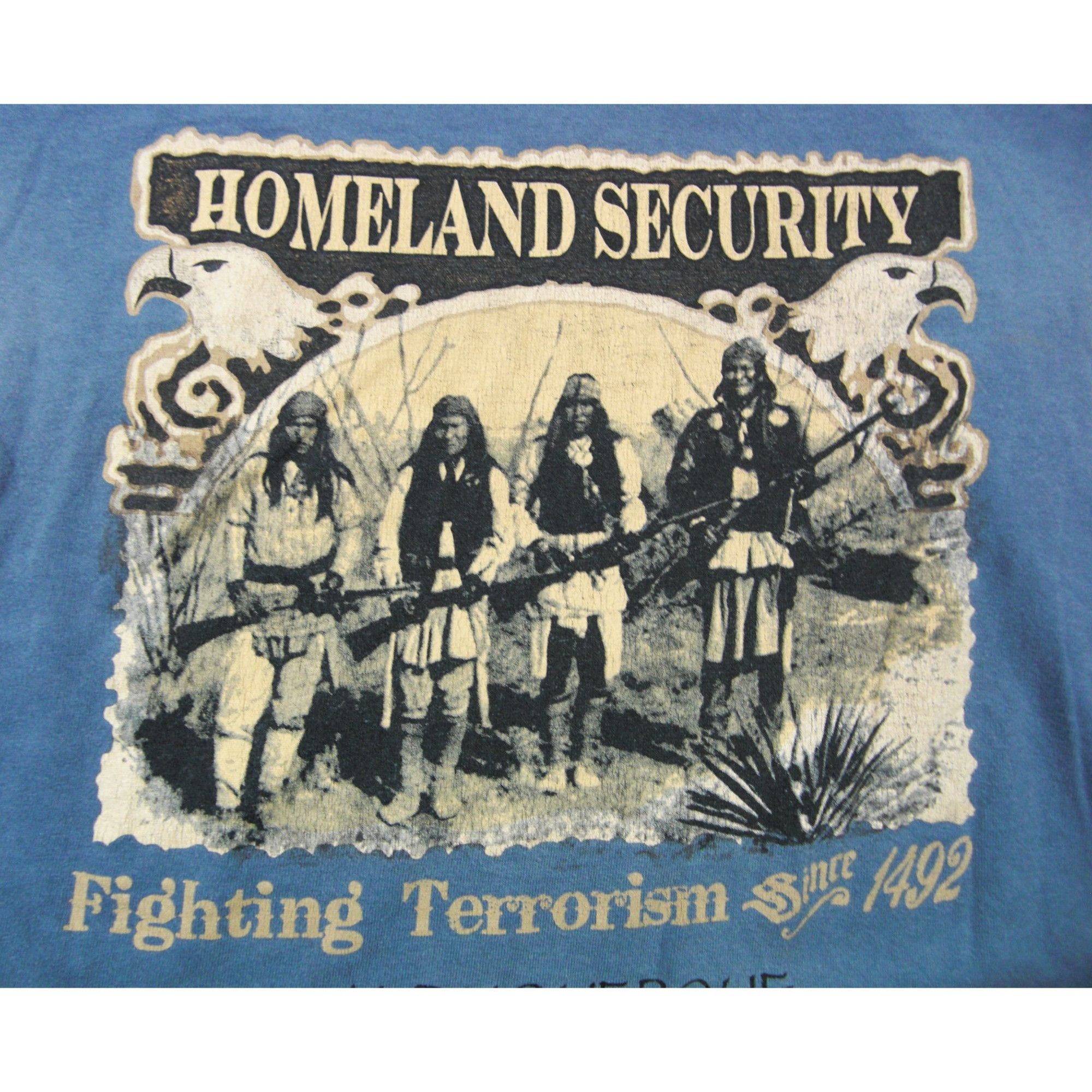 Other Homeland Security Fighting Terrorism Since 1492 Mens M Blue Size US M / EU 48-50 / 2 - 2 Thumbnail