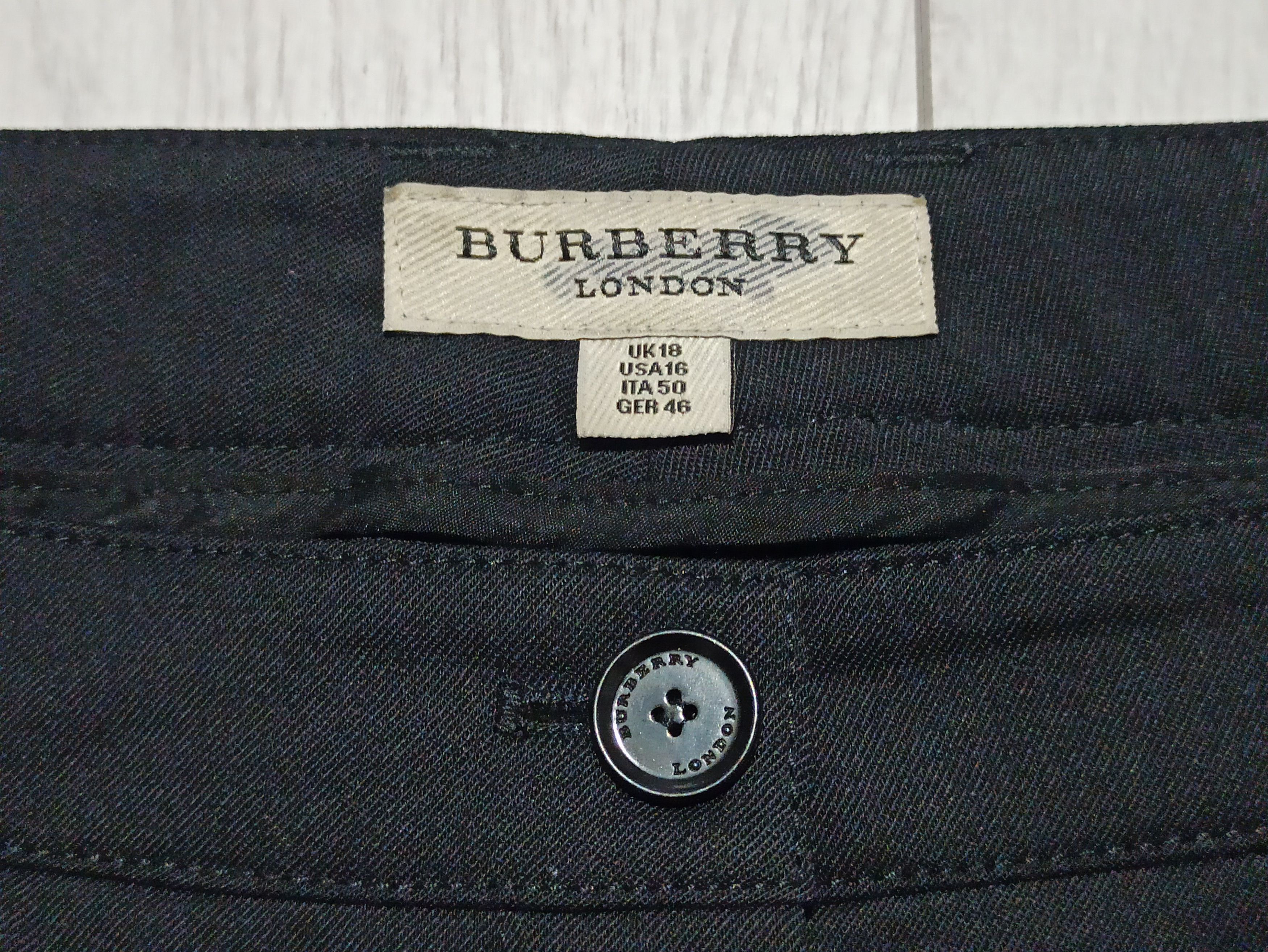 Burberry Burberry Black Wool Regular Fit Pants Size 38" / US 16 / IT 52 - 4 Thumbnail