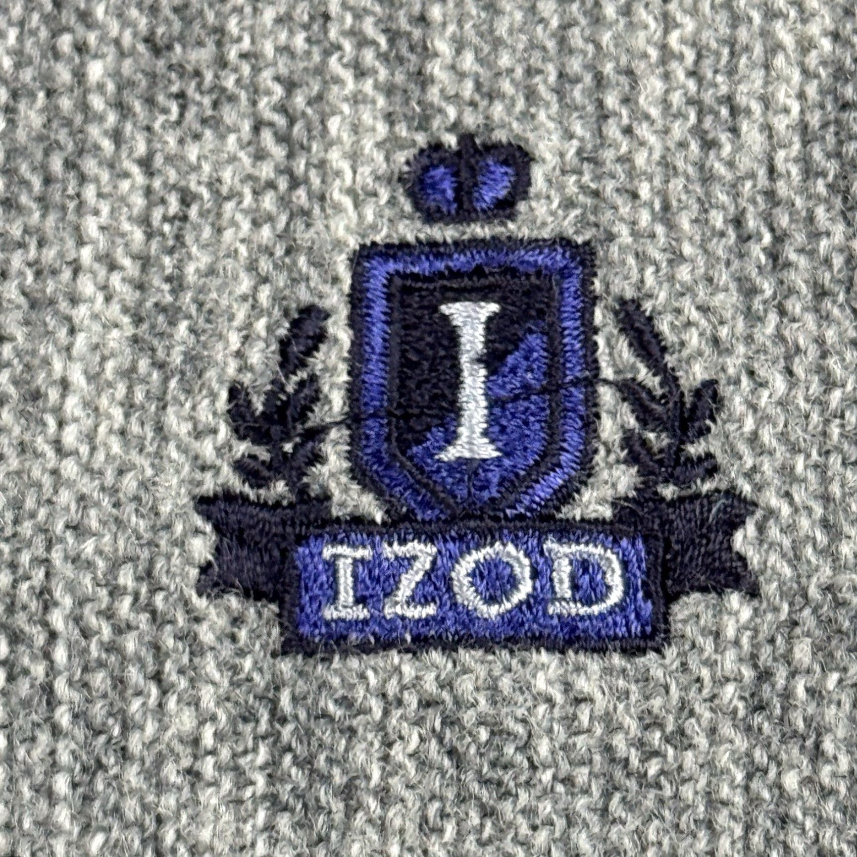 Izod VINTAGE IZOD Gray Cardigan Sweater Mens Large L Acrylic Knit V-Neck Logo Alligator 80s 90s Classic Size US L / EU 52-54 / 3 - 3 Thumbnail