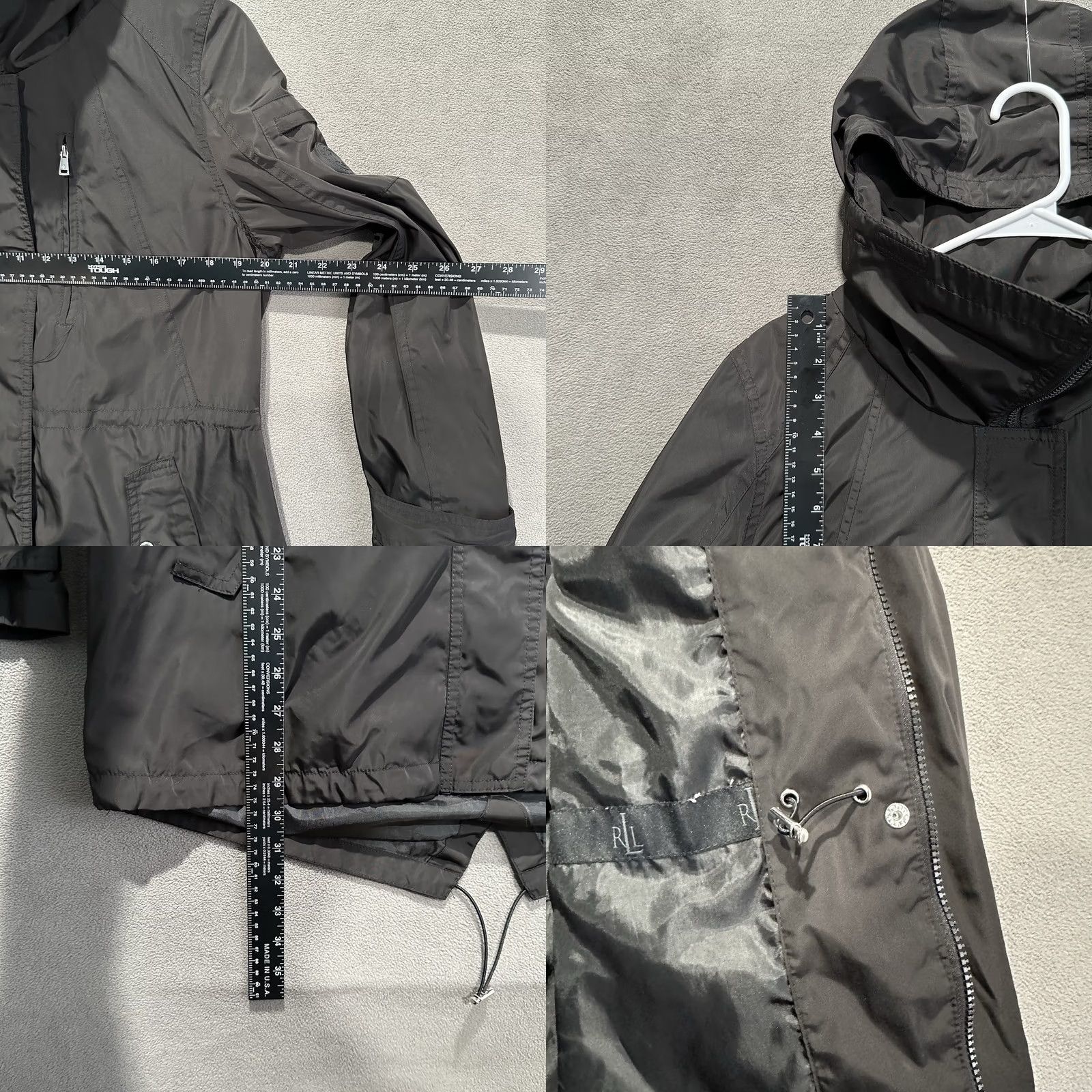 Ralph Lauren Ralph Lauren Jacket Womens Medium Black Memory Anorak Hooded Zip Long Sleeve Casual Clean Size M / US 6-8 / IT 42-44 - 9 Thumbnail
