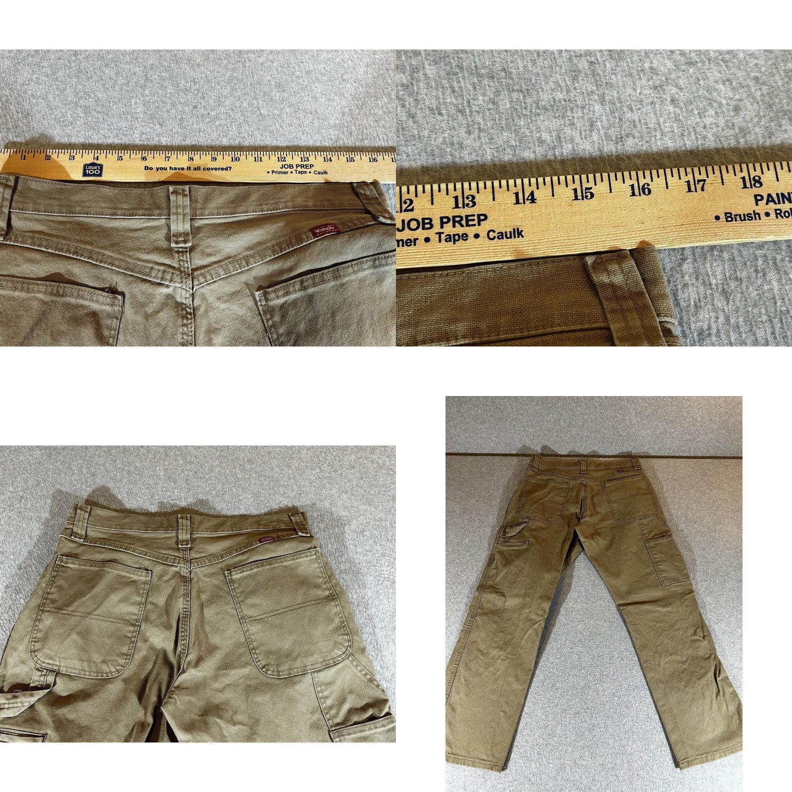 Wrangler Wrangler Pants Mens 32x30 Brown Khaki Relaxed Carpenter Workwear Jeans Shirt? Size US 32 / EU 48 - 8 Thumbnail