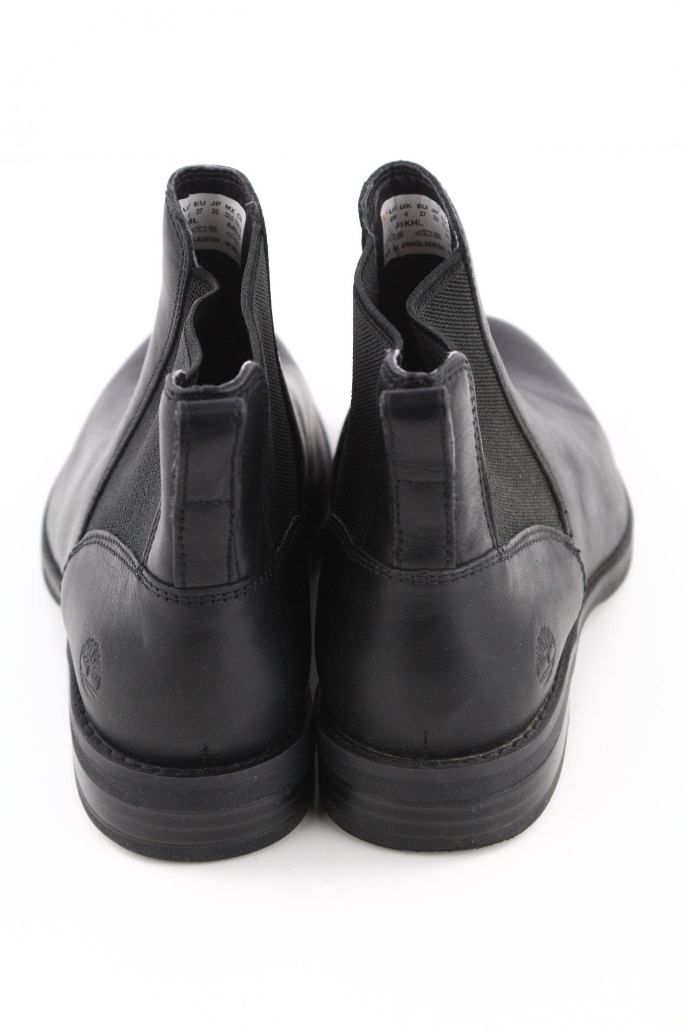 Timberland A1KHL UK4 Black Leather Pull On Mid Top Boots 79949 Size US 6.5 / IT 36.5 - 8 Thumbnail