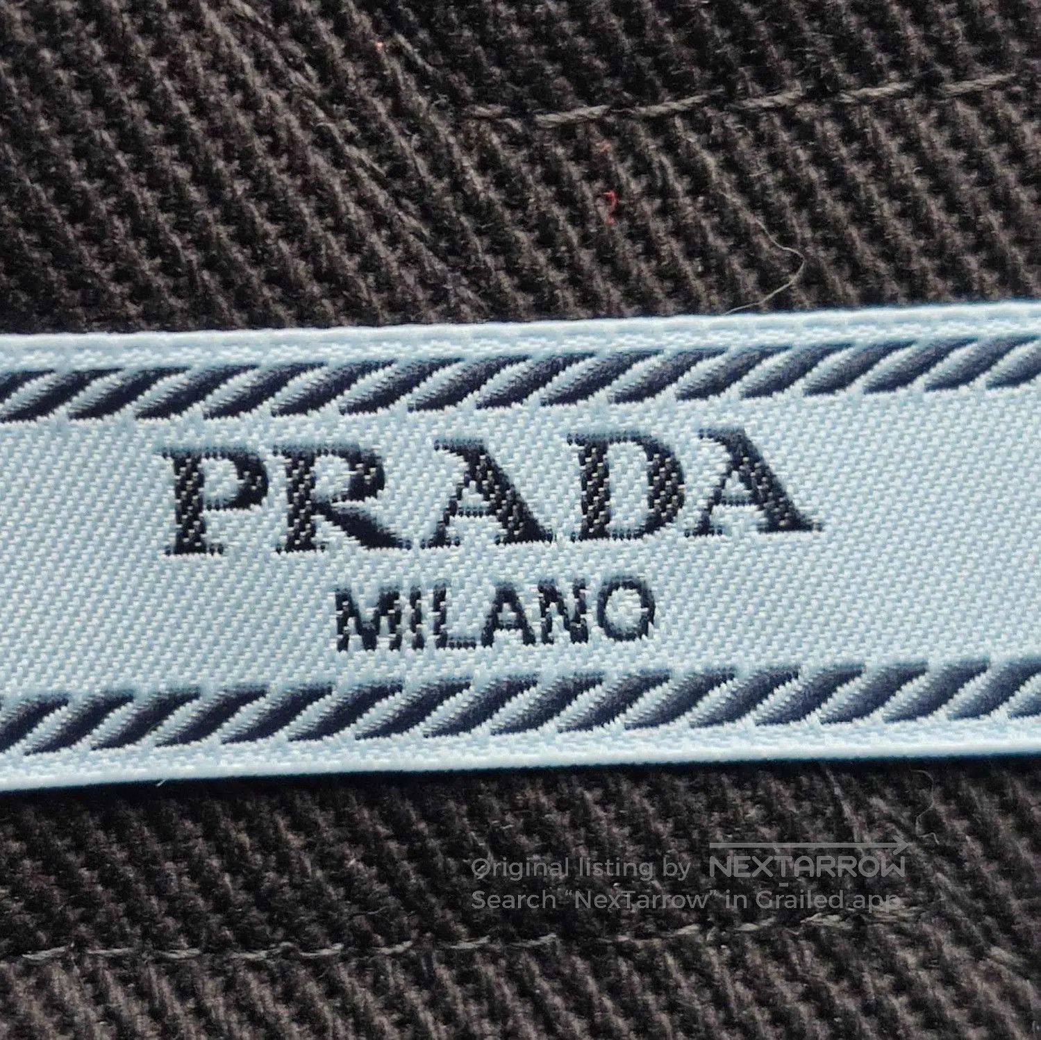 Prada Prada Black Cotton Triangle Logo Trousers Size 36 . Size 22" - 5 Thumbnail