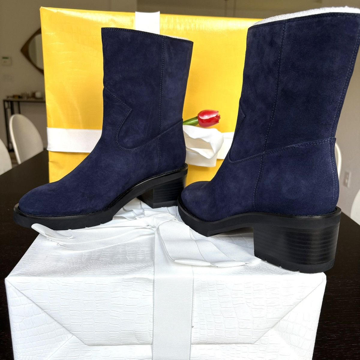 Stuart Weitzman Boulevard Moto Bootie Size US 7 / IT 37 - 2 Thumbnail
