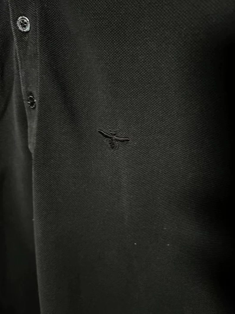 Dior Dior Black Bee Logo Long Sleeve Polo-2506 Size US L / EU 52-54 / 3 - 2 Thumbnail