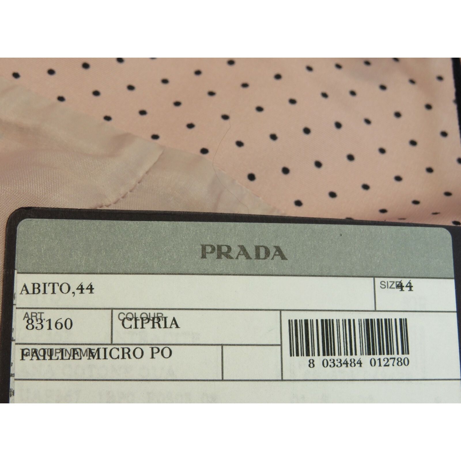 Prada PRADA NUDE POLKA LOGO SILK BELTED MIDI DRESS 44 10 IT Size M / US 6-8 / IT 42-44 - 12 Thumbnail