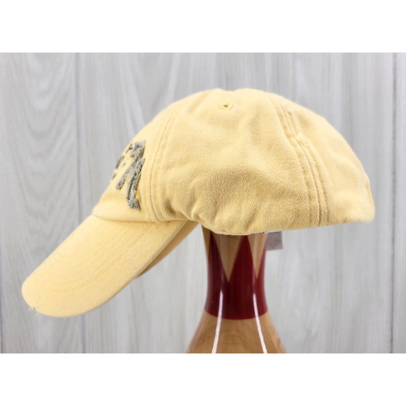 Disney VINTAGE Disney Property of Walt Disney World Strapback Dad Hat Cap Yellow Embroidered 71 Logo Hat Mens Adults Adjustable 2000s 90s Logo Disney World Size ONE SIZE - 4 Thumbnail