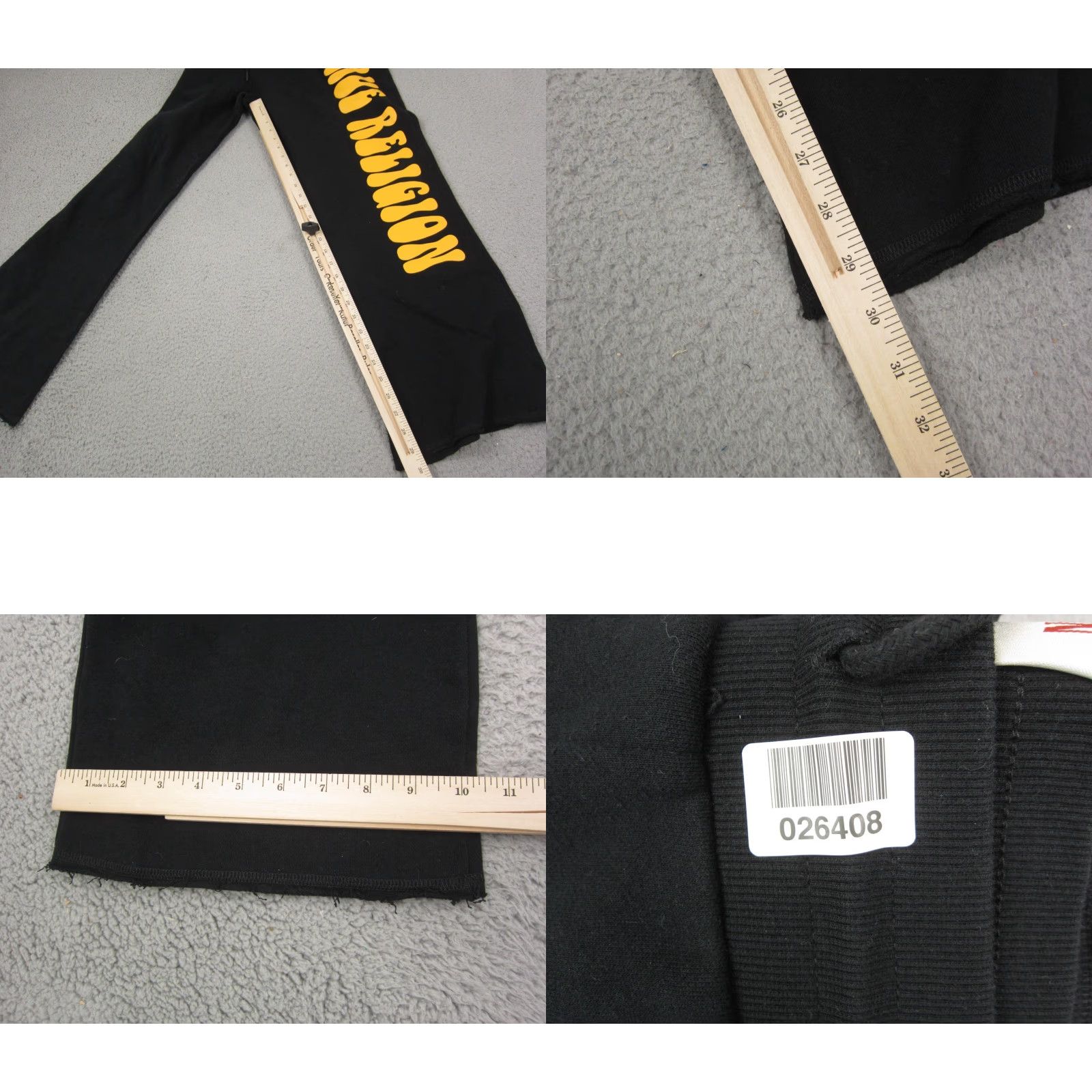 True Religion True Religion Sweatpants Mens XL Black Straight Logo 90s Vintage Not N/A Size US 36 / EU 52 - 10 Thumbnail