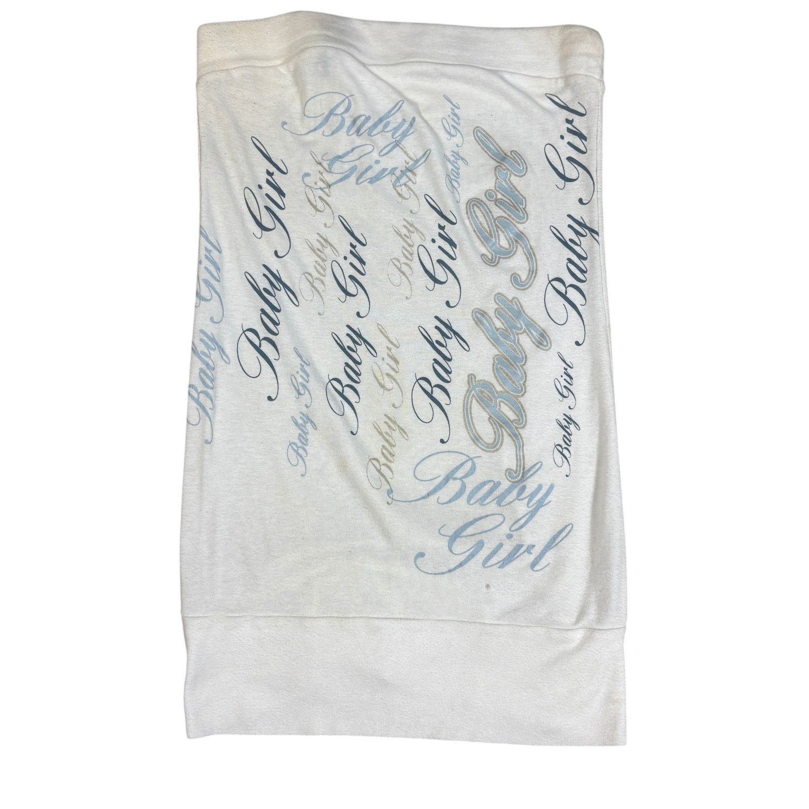 Miss Me vintage y2k 2000s Miss Thing USA “baby girl” blue white tube Size L / US 10 / IT 46 - 1 Thumbnail