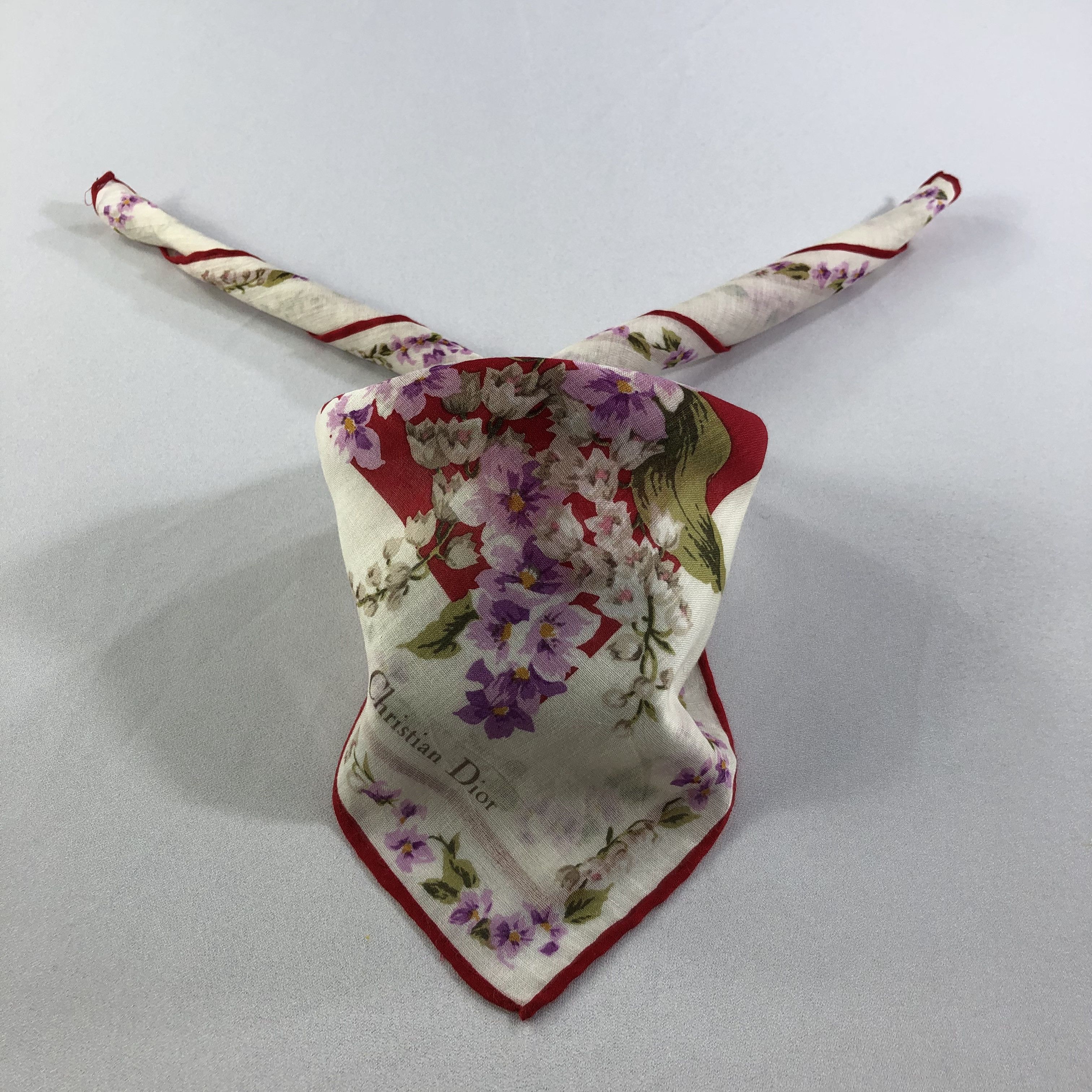 Christian Dior Monsieur Christian Dior Handkerchief Neckerchief Bandana H2085 Size ONE SIZE - 2 Thumbnail