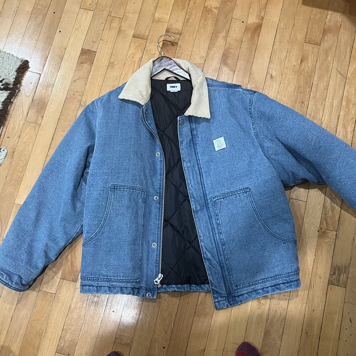 Obey Obey Denim Work Around Full Zip Lined Jacket Corduroy | M Size US M / EU 48-50 / 2 - 3 Thumbnail