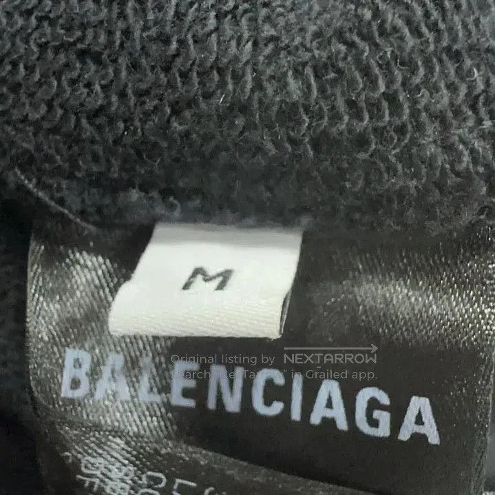 Balenciaga Balenciaga Distressed Black Hoodie for Men. Size US M / EU 48-50 / 2 - 4 Thumbnail