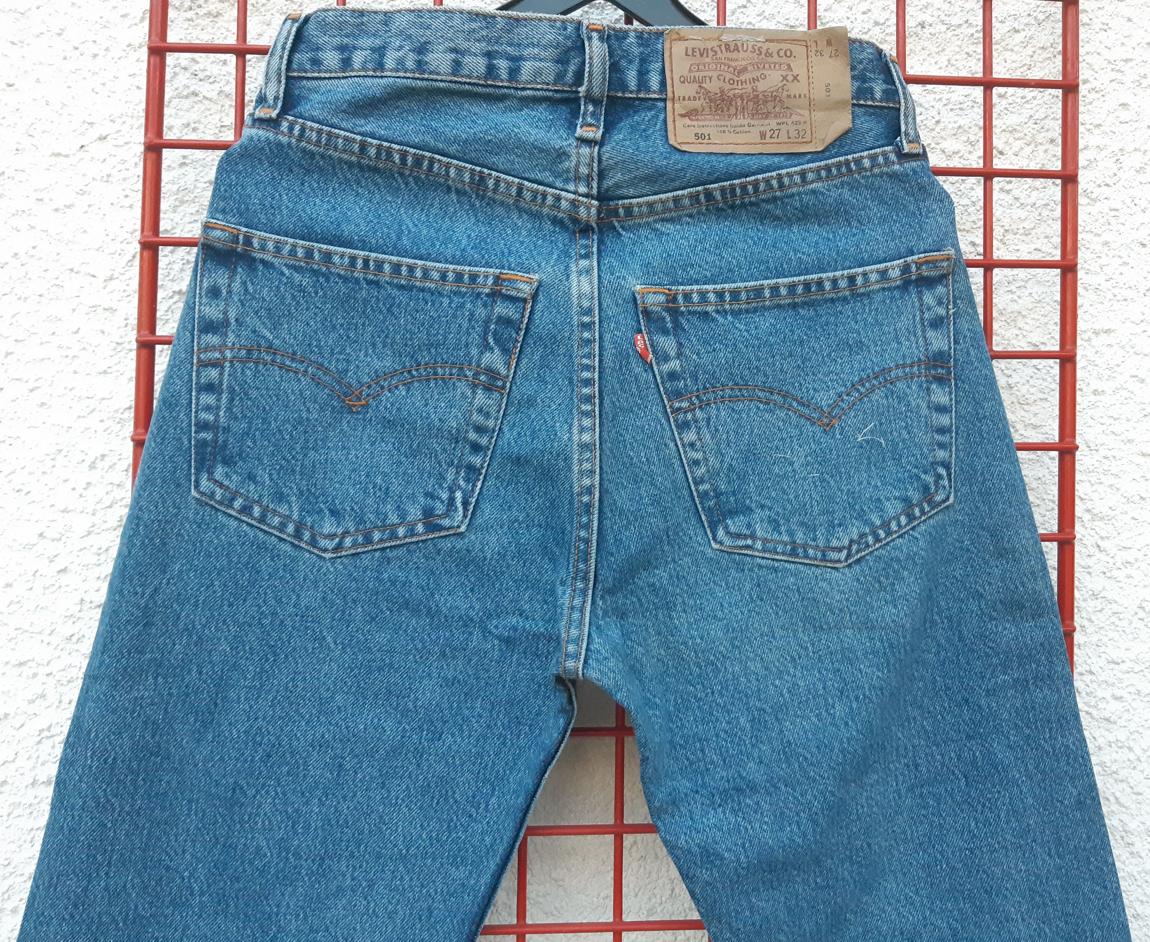 Levi's Vintage 90s LEVIS 501 Jeans USA size W27/L30 NOS Size 27" / US 4 / IT 40 - 4 Thumbnail