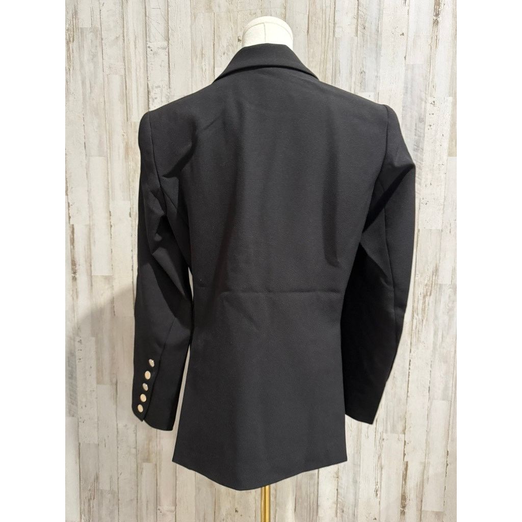 The Unbranded Brand NWT TOCCIN Willa Boyfriend Blazer Womens Size 2 Black Size XS / US 0-2 / IT 36-38 - 4 Thumbnail
