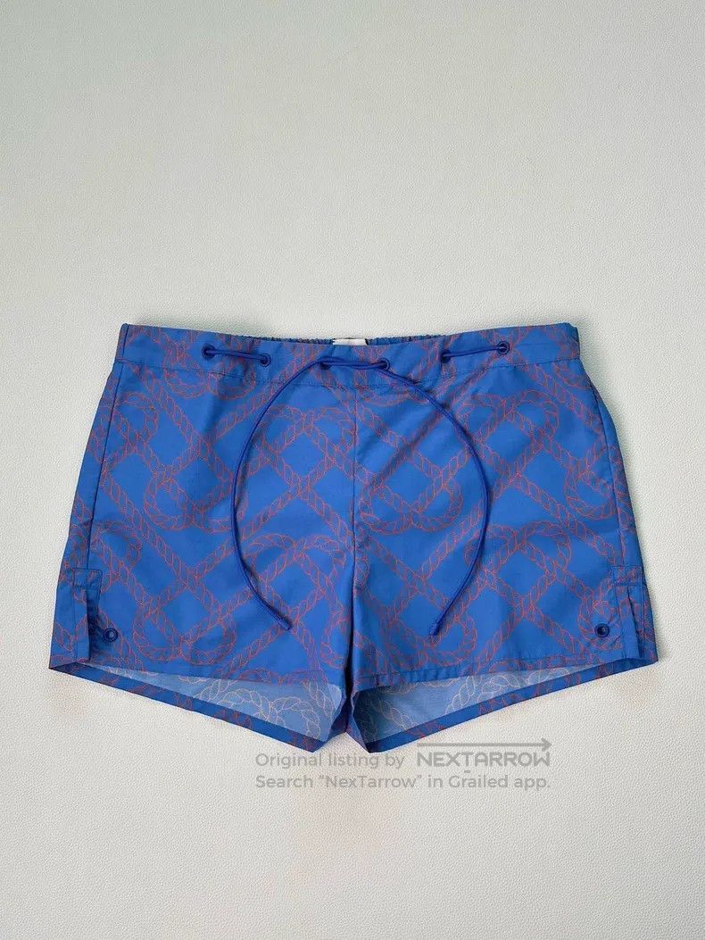 Hermes Hermes Women's blue rope knot heart print drawstring short Size 24" / US 00 / IT 34 - 3 Thumbnail