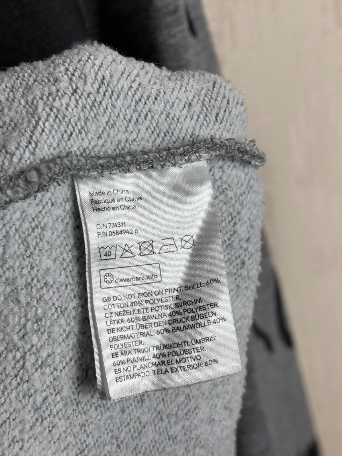 The Weeknd H&M x The Weeknd XO Men's Gray Hoodie Size US M / EU 48-50 / 2 - 13 Thumbnail