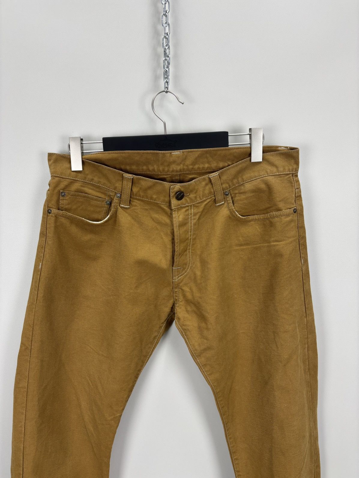 Carhartt Mens jeans Carhartt Size 34x32 Color Brown Size US 34 / EU 50 - 3 Thumbnail