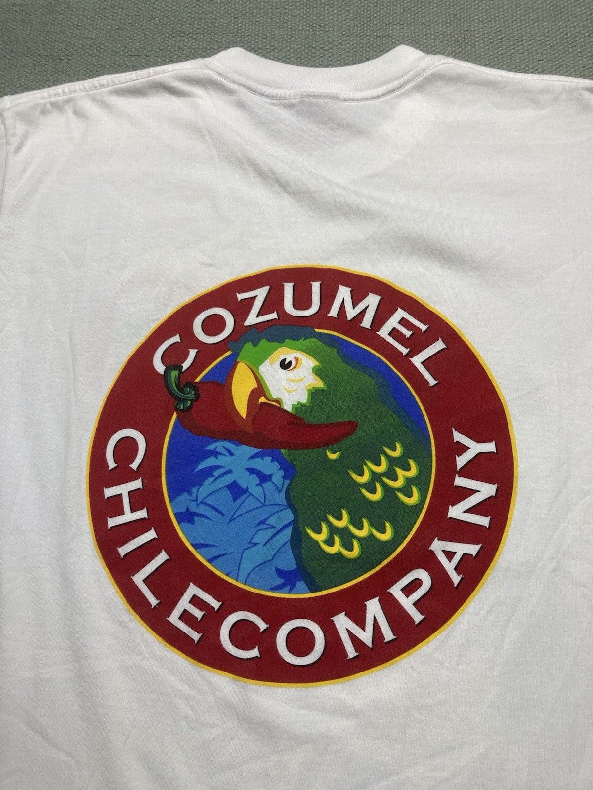 Vintage 90s t shirt Cozumel Chile Company pepper parrot Mexico large Size US L / EU 52-54 / 3 - 2 Thumbnail