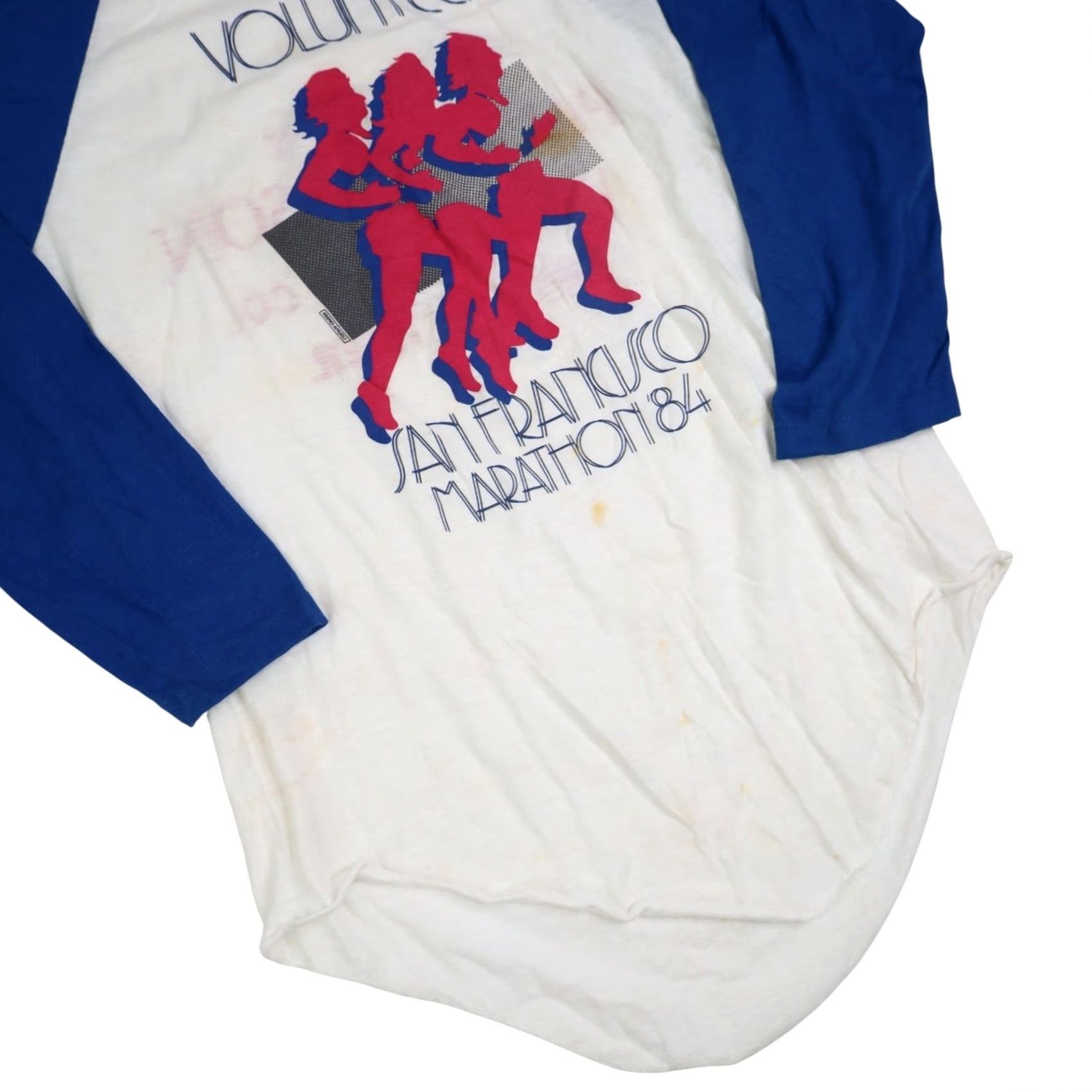 Vintage VINTAGE Levis San Francisco Marathon Volunteer Baseball Tee Shirt Mens Adult Medium White 1984 8/10 Size US M / EU 48-50 / 2 - 3 Thumbnail