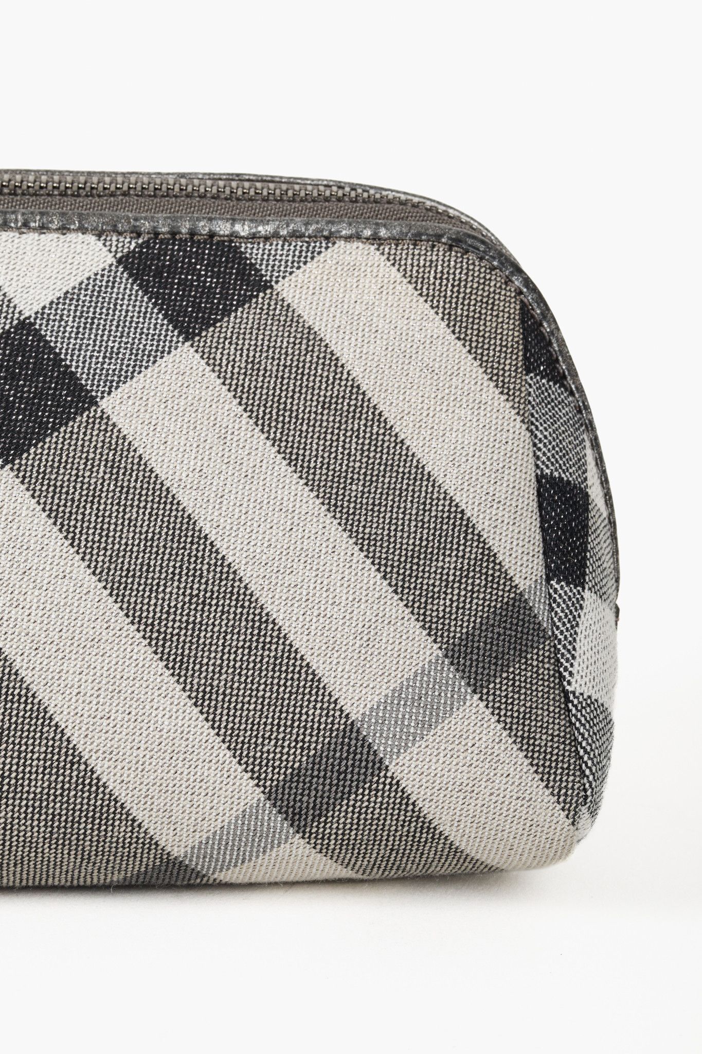 Burberry Burberry Check Grey Shimmer Travel Pouch Size ONE SIZE - 6 Thumbnail