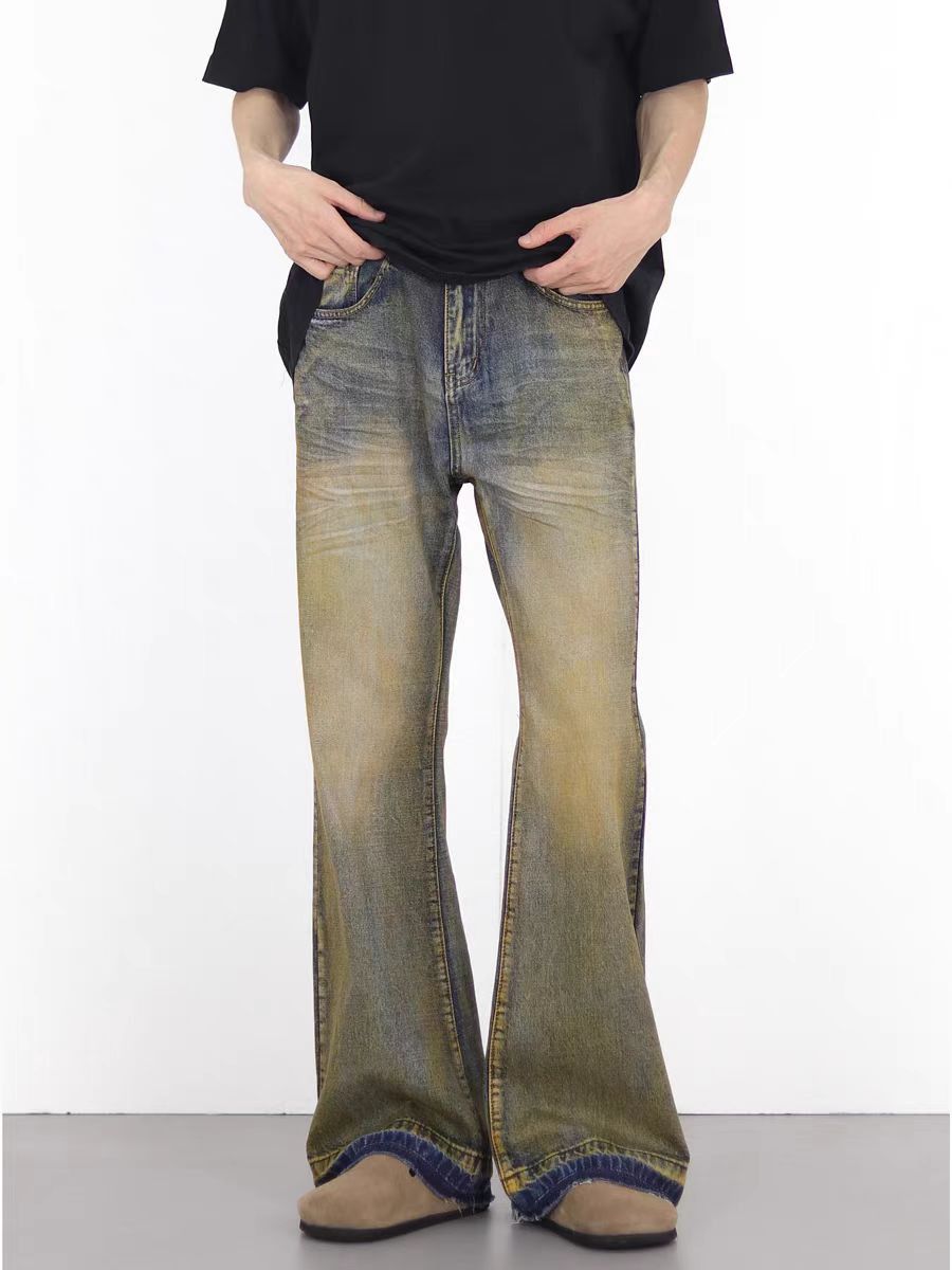 Japanese Brand × Jean Vintage wasteland style micro flare jeans Size US 34 / EU 50 - 3 Thumbnail