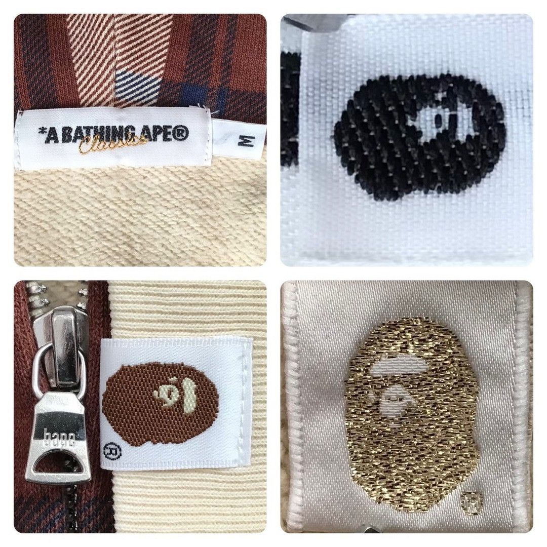 Bape × Nigo 🔥NFS limited🔥 BAPE Check shark full zip hoodie a bathing ape Size US M / EU 48-50 / 2 - 7 Thumbnail