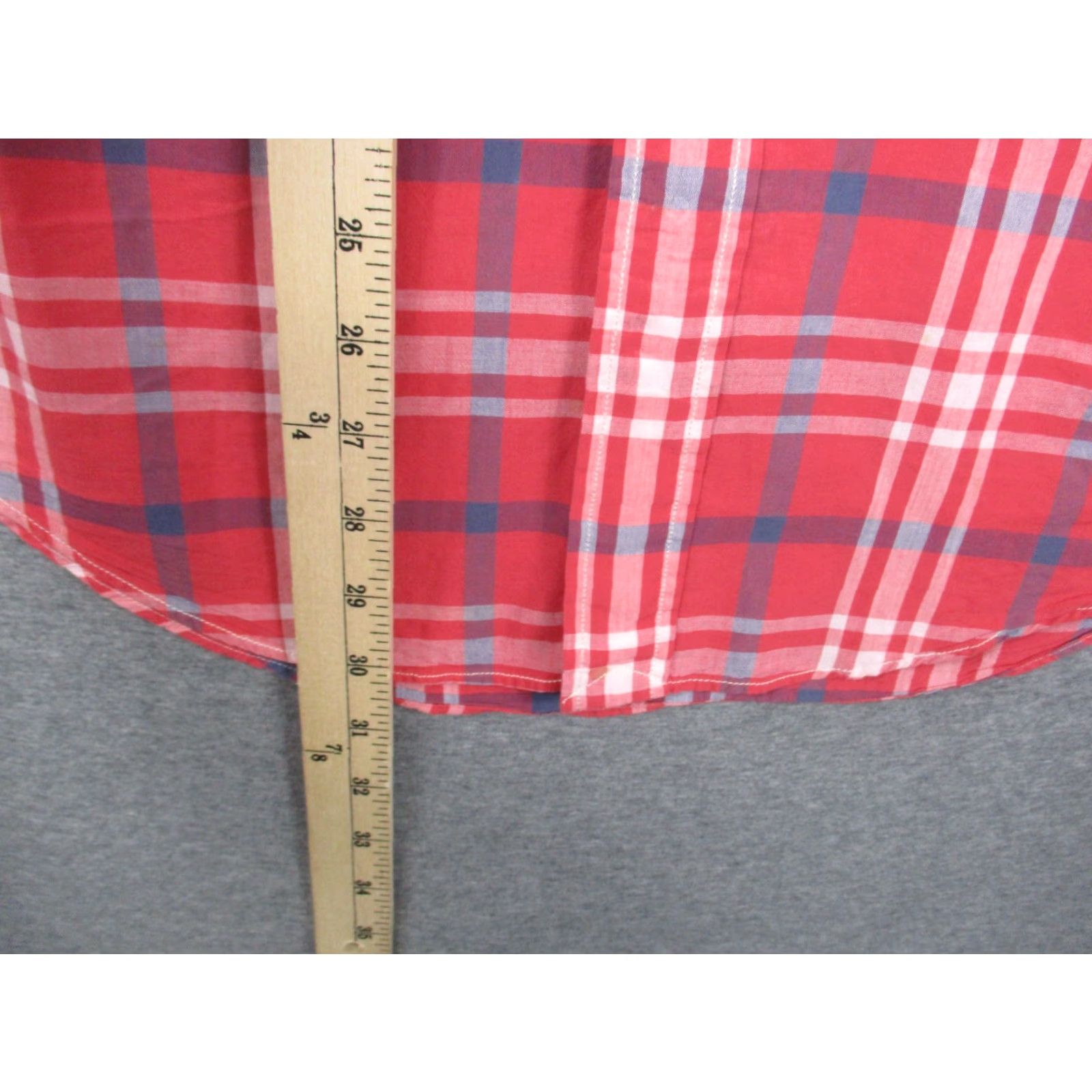 Polo Ralph Lauren VINTAGE Polo Ralph Lauren Shirt Small Red Plaid Western Shoulder Straps Size US S / EU 44-46 / 1 - 5 Thumbnail