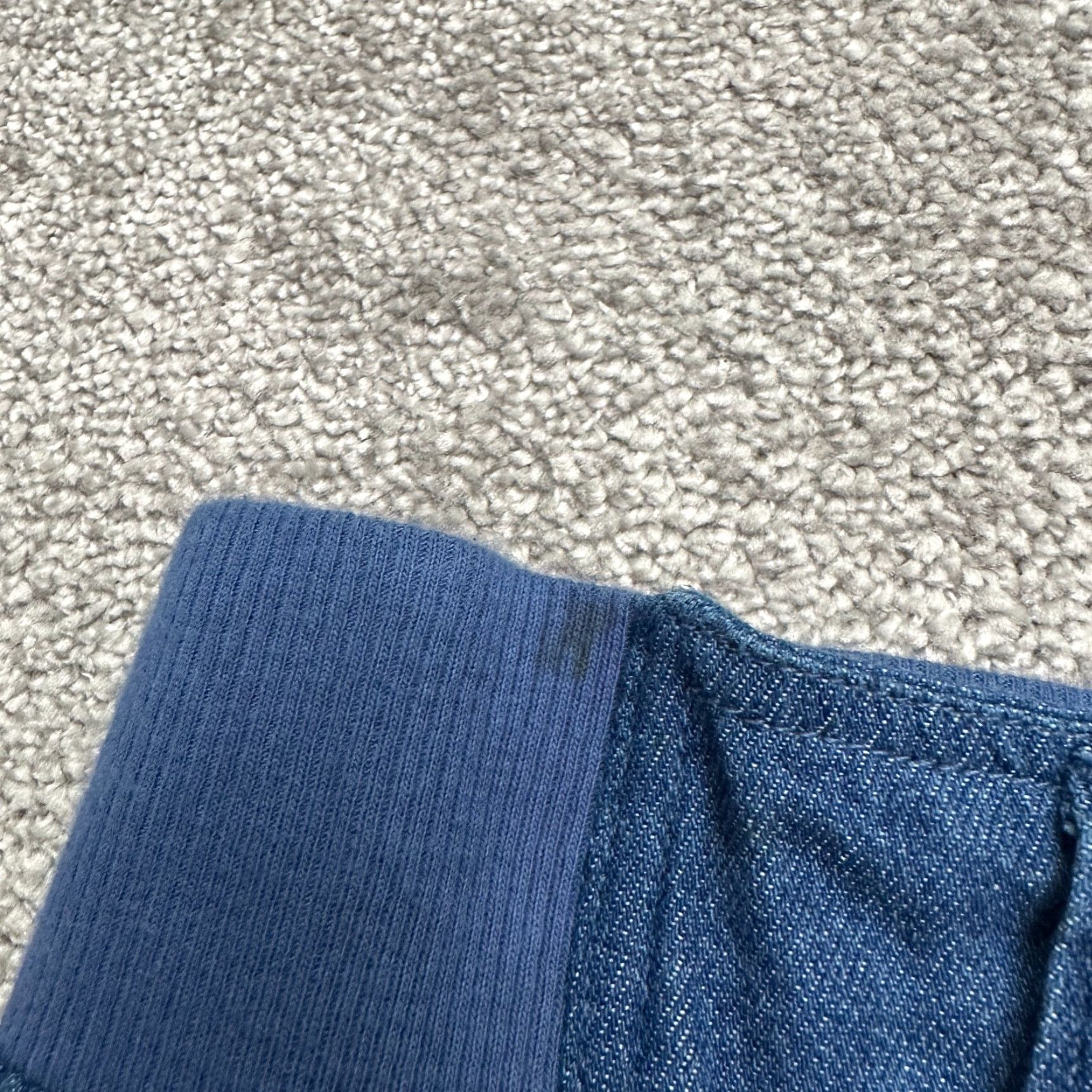 Vintage Woman Within Modern Fit Cargo Denim Jeans 28T Blue Wide Leg Casual 46x32 Womens Size 28" / US 6 / IT 42 - 5 Thumbnail