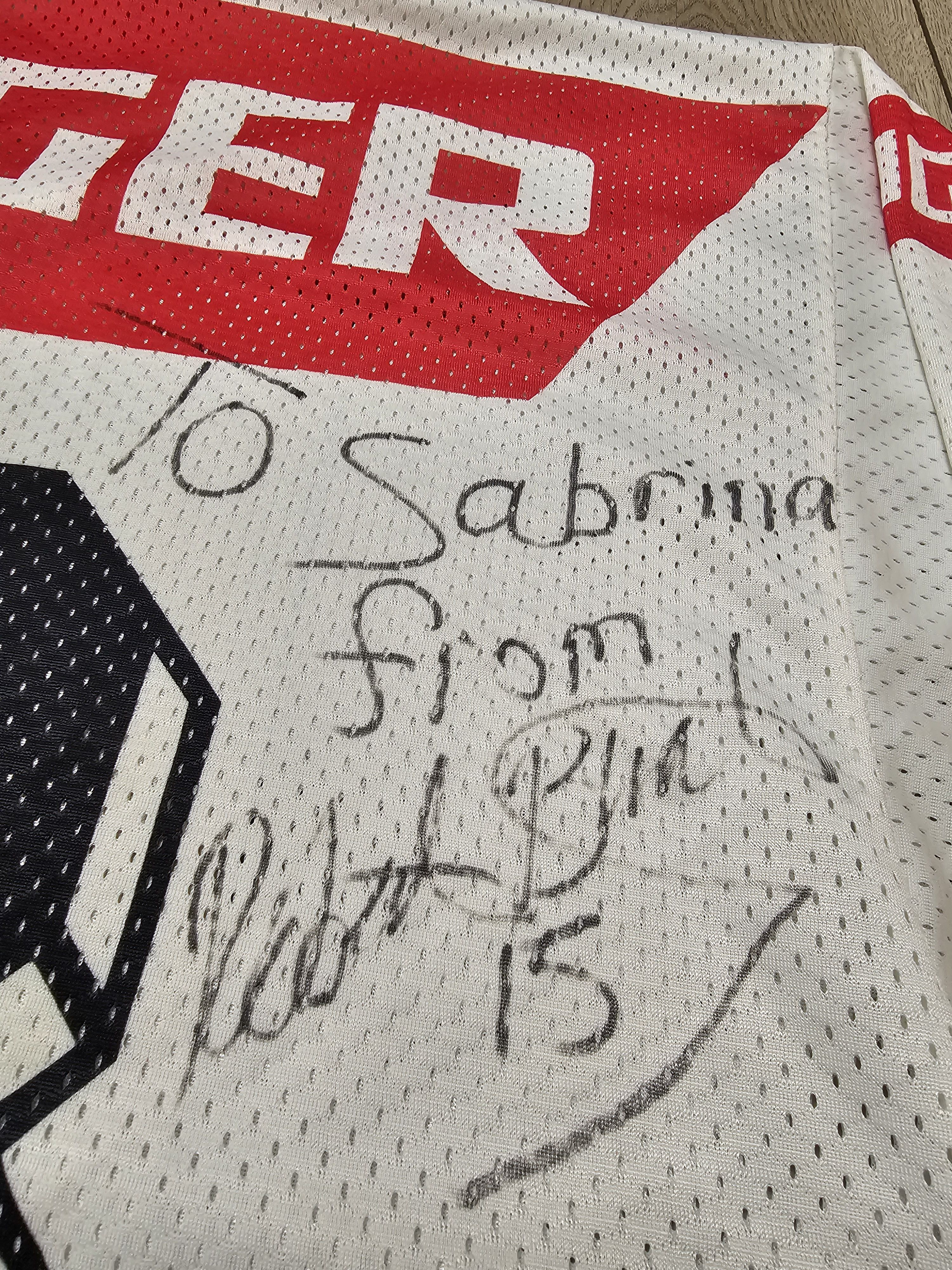 Vintage SC HERISAU 1997 HOCKEY JERSEY SIGNED BINET SWITZERLAND Size US L / EU 52-54 / 3 - 7 Thumbnail