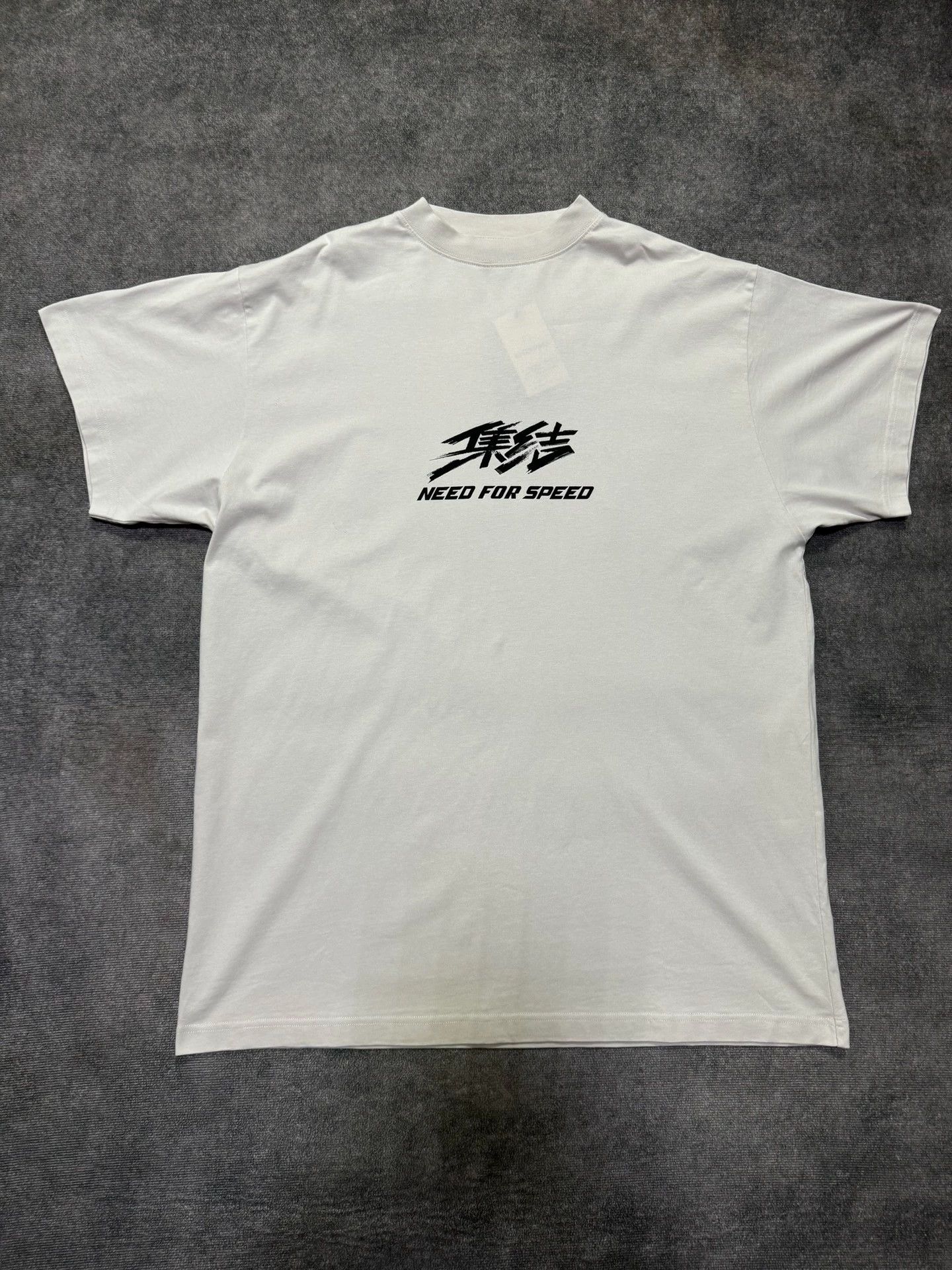 Balenciaga Balenciaga 24fall Racing Need for Speed Joint Adhesive Tape Assembles Logo Short Sleeve Size US S / EU 44-46 / 1 - 1 Thumbnail