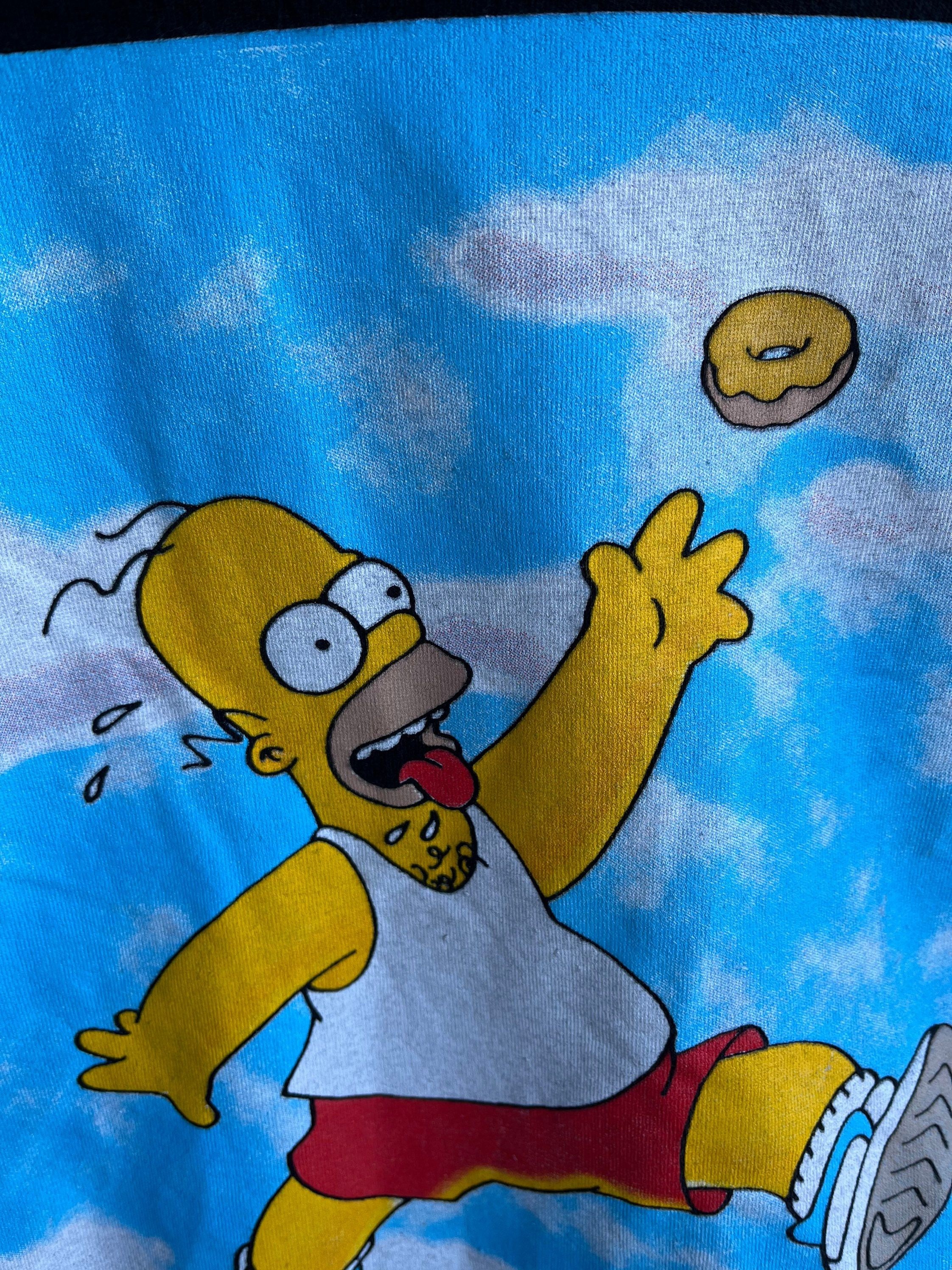 Vintage Vintage Air Homer Just Donut Simpsons T-shirt Size US L / EU 52-54 / 3 - 3 Thumbnail