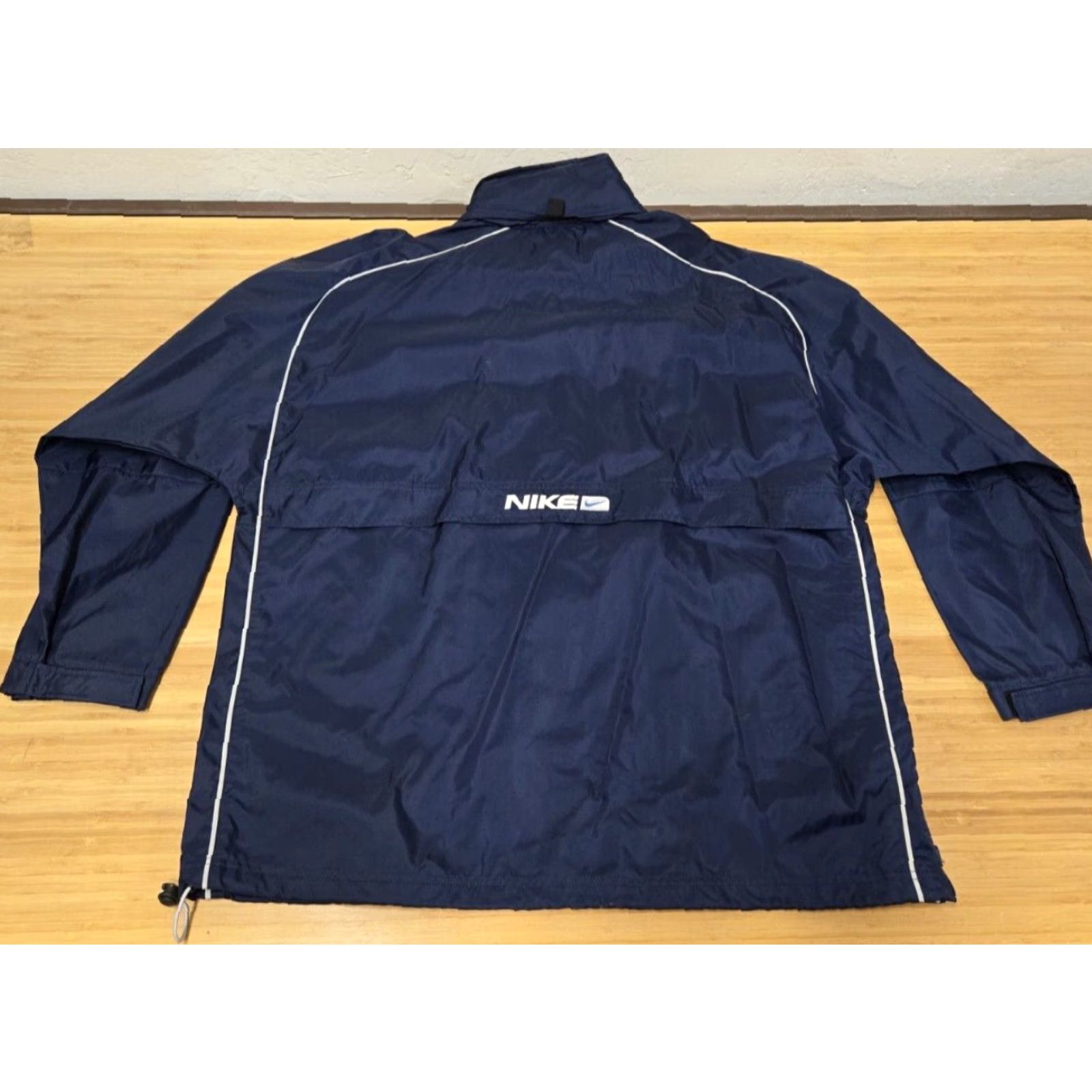 Nike VINTAGE Nike Jacket Windbreaker 1/4 Zip Pullover Large Blue Nike Air 90s Mens Size US L / EU 52-54 / 3 - 7 Thumbnail