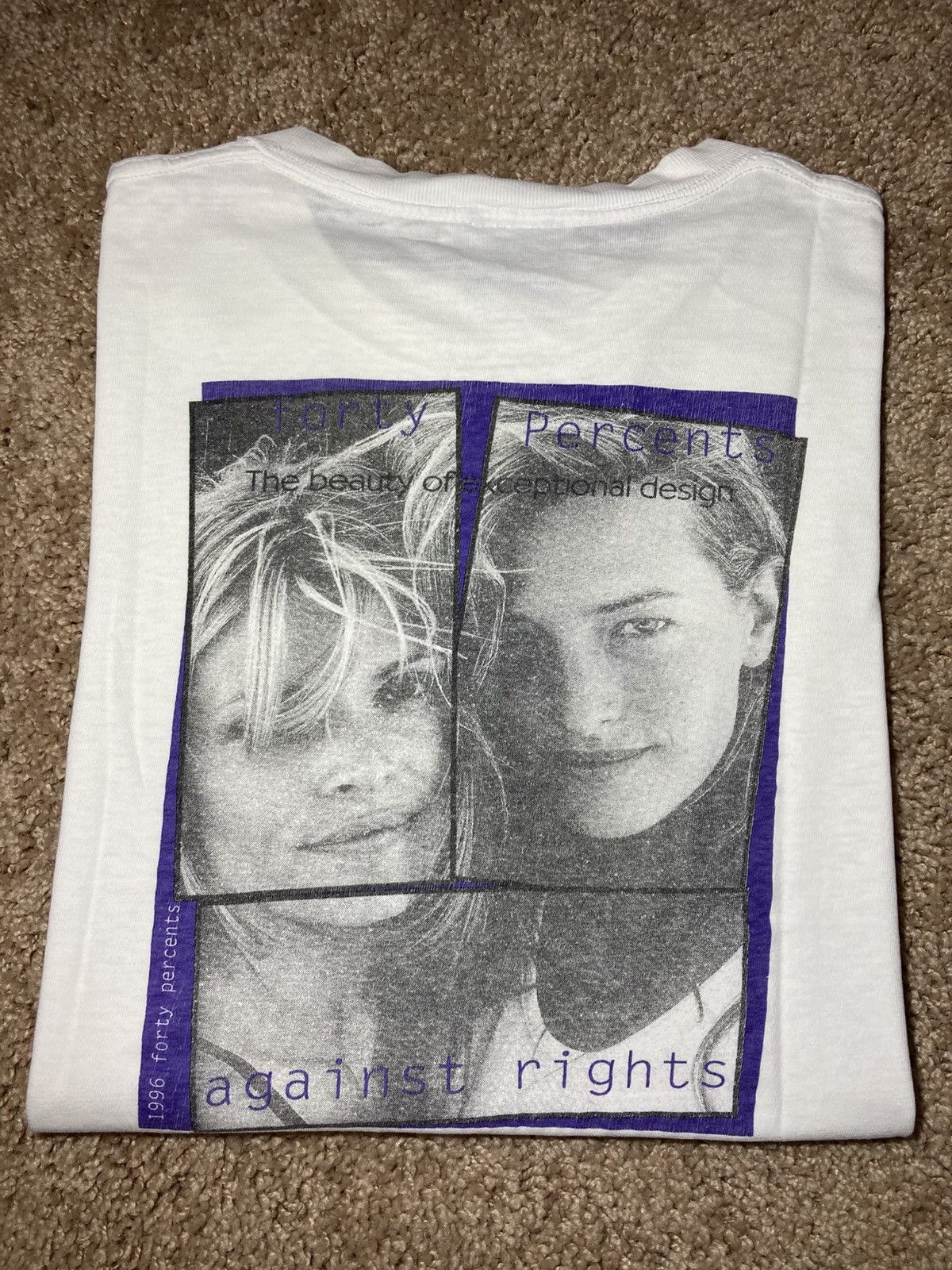 Neighborhood × Wtaps 1996 40% Against Rights Wtaps Model Poster 