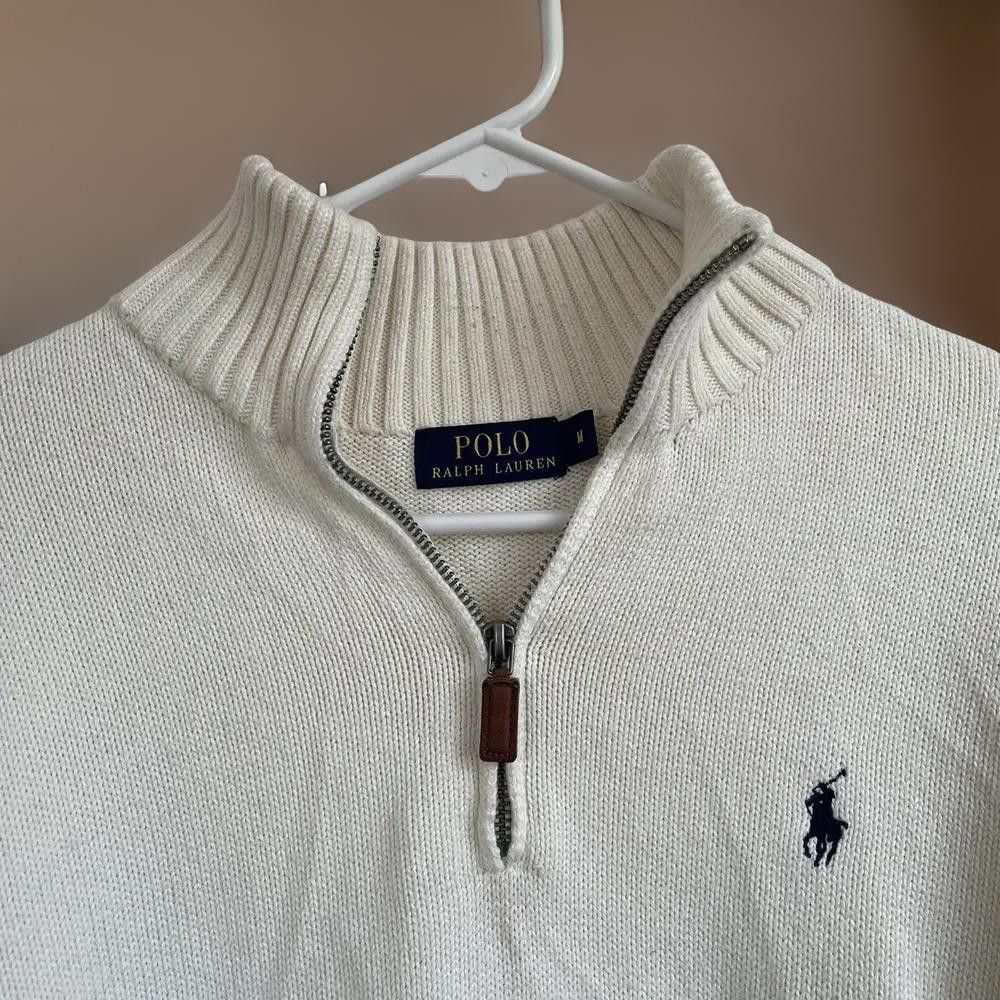 Ralph Lauren Cotton Pullover Half-Zip Ralph Lauren Sweater Size US L / EU 52-54 / 3 - 3 Thumbnail